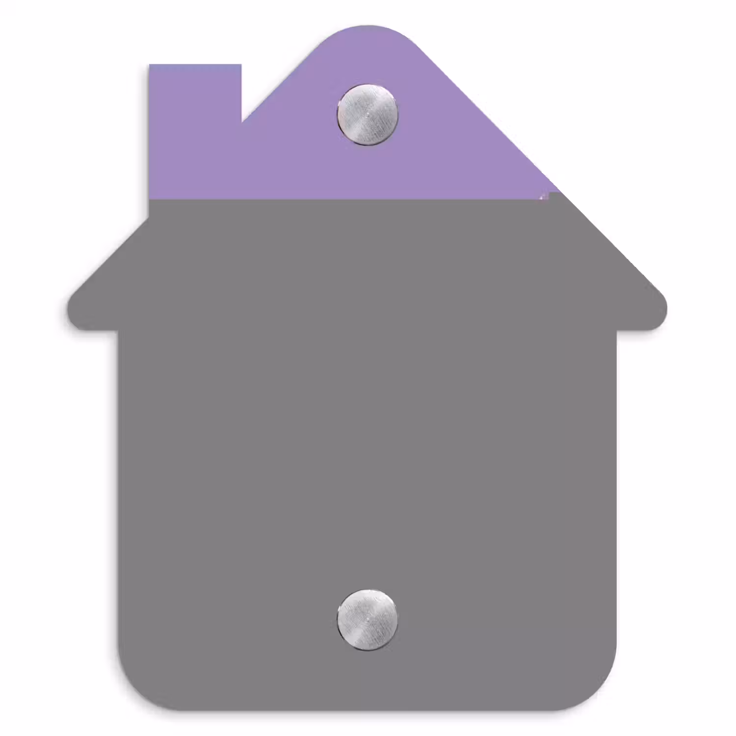 Paars - Sierlijk Naambord Huisje klein -3d