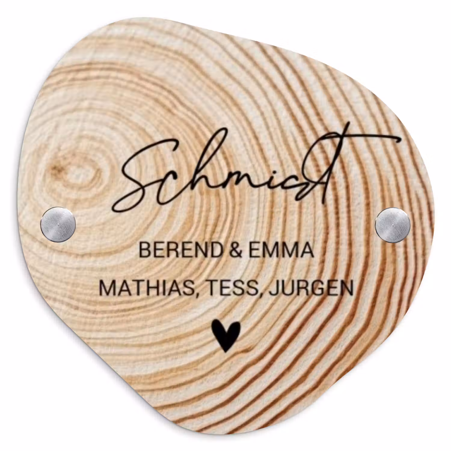 Holzmaserung - Elegant Naambord Organisch middel -3d