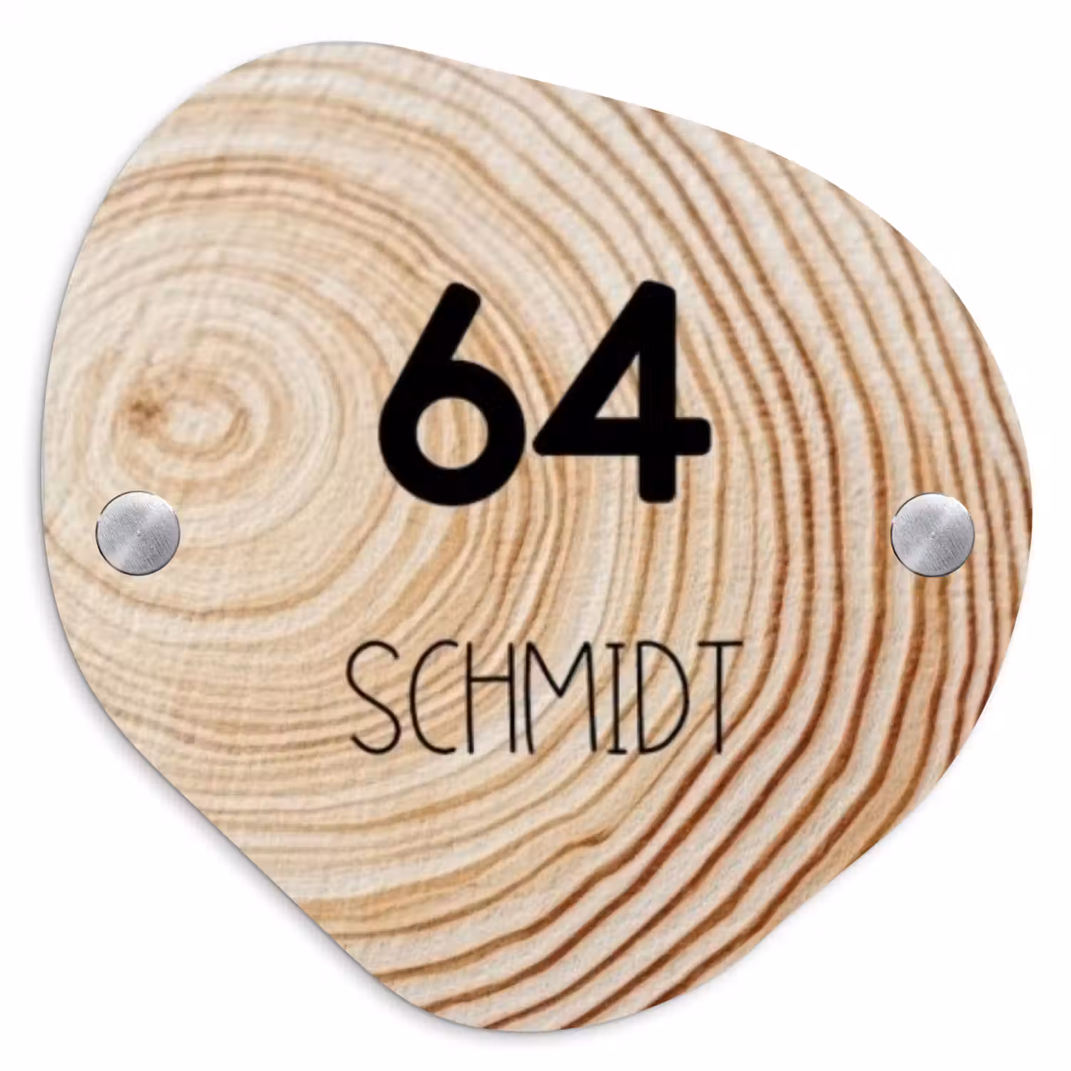 Holzmaserung - Modern Naambord Organisch middel -3d