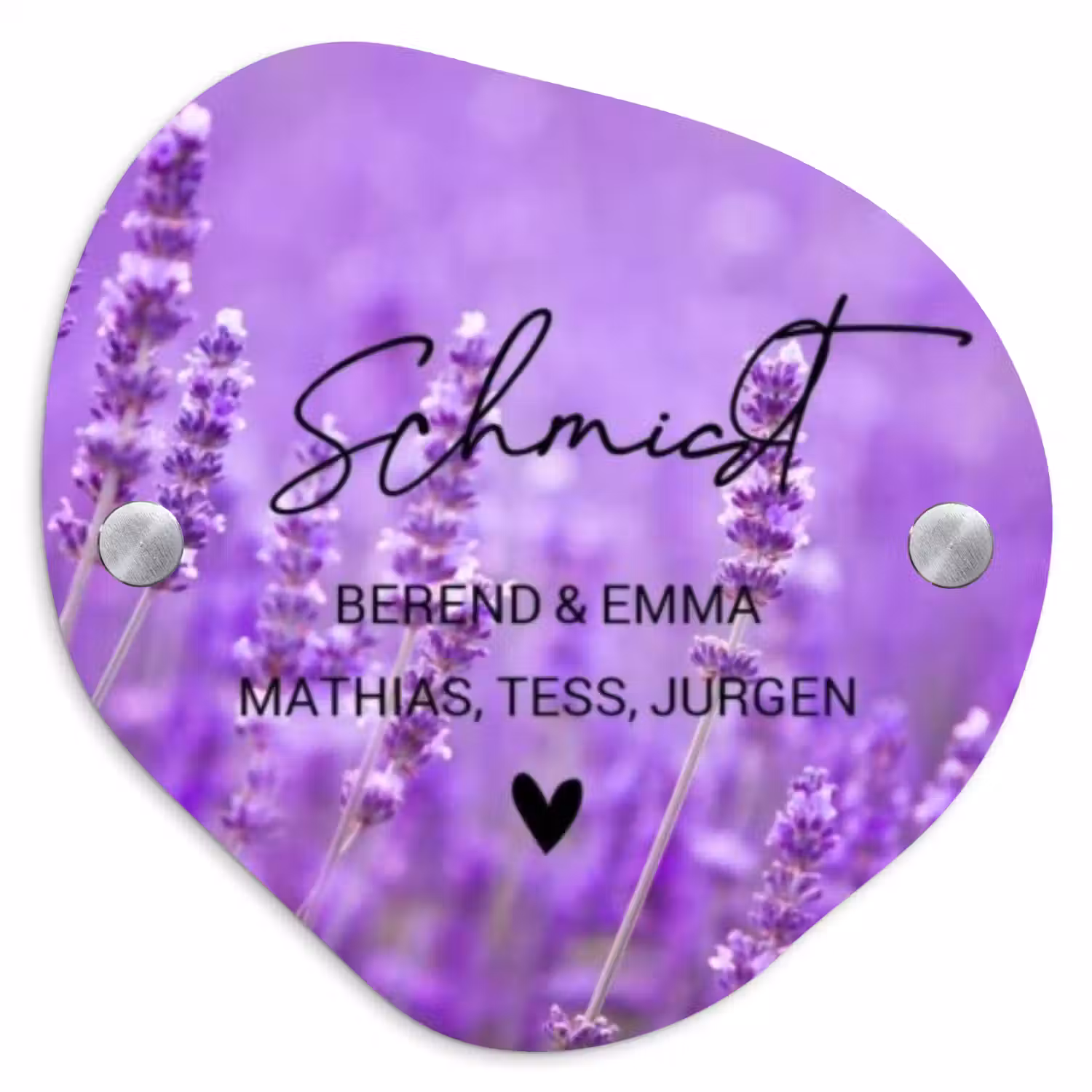 Lavendel - Sierlijk Naambord Organisch middel -3d