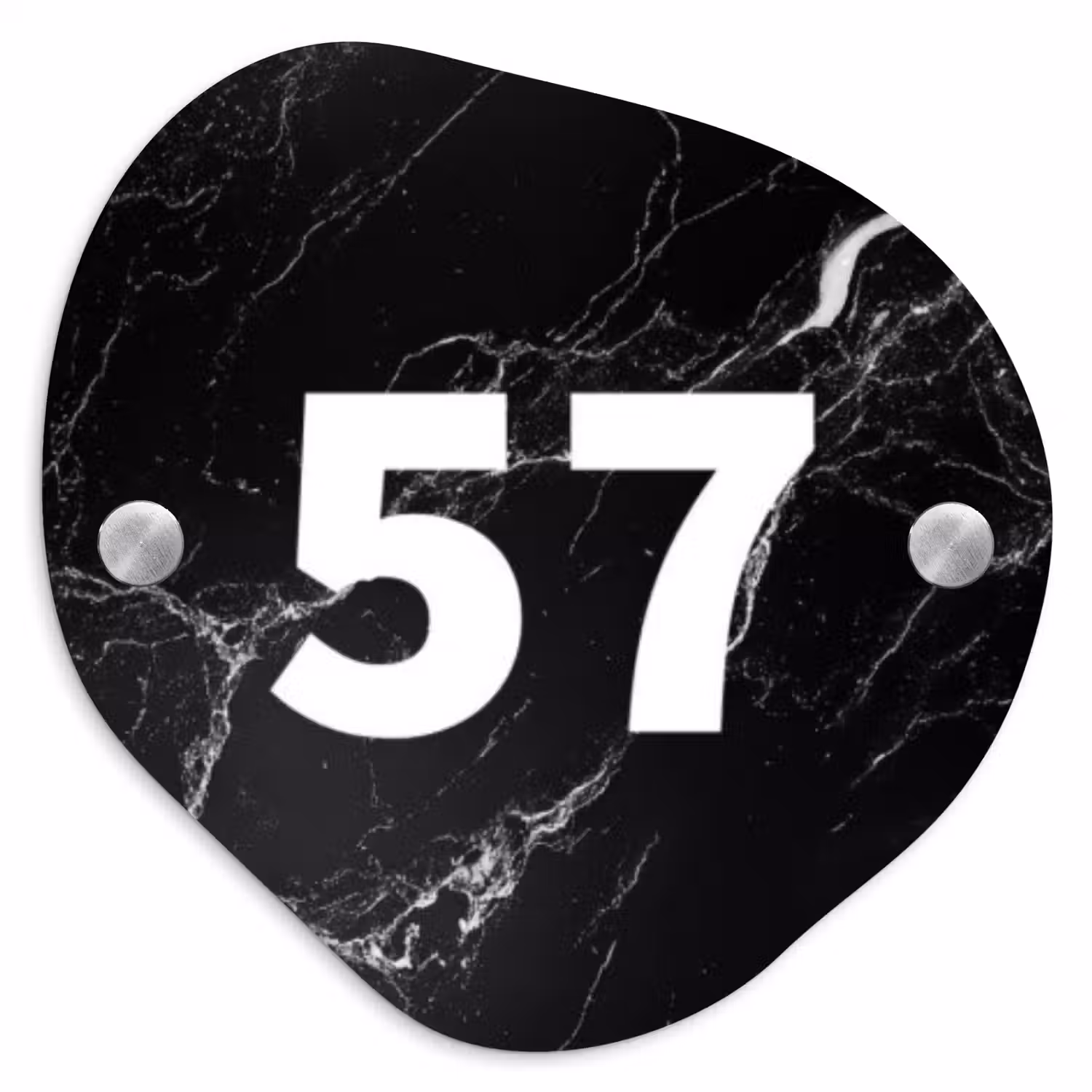 Marmer - Traditioneel Naambord Organisch middel -3d