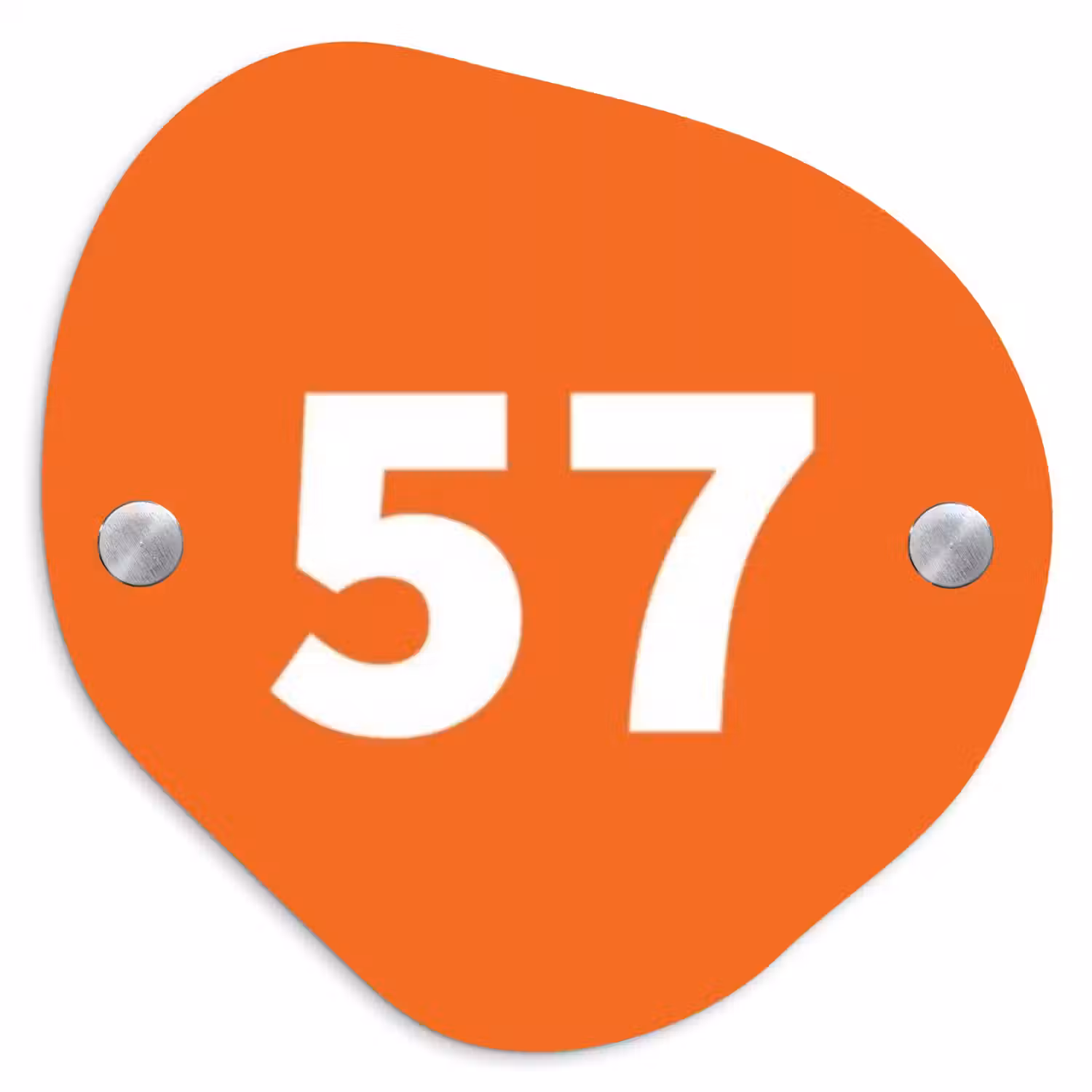 Oranje - Traditioneel Naambord Organisch middel -3d