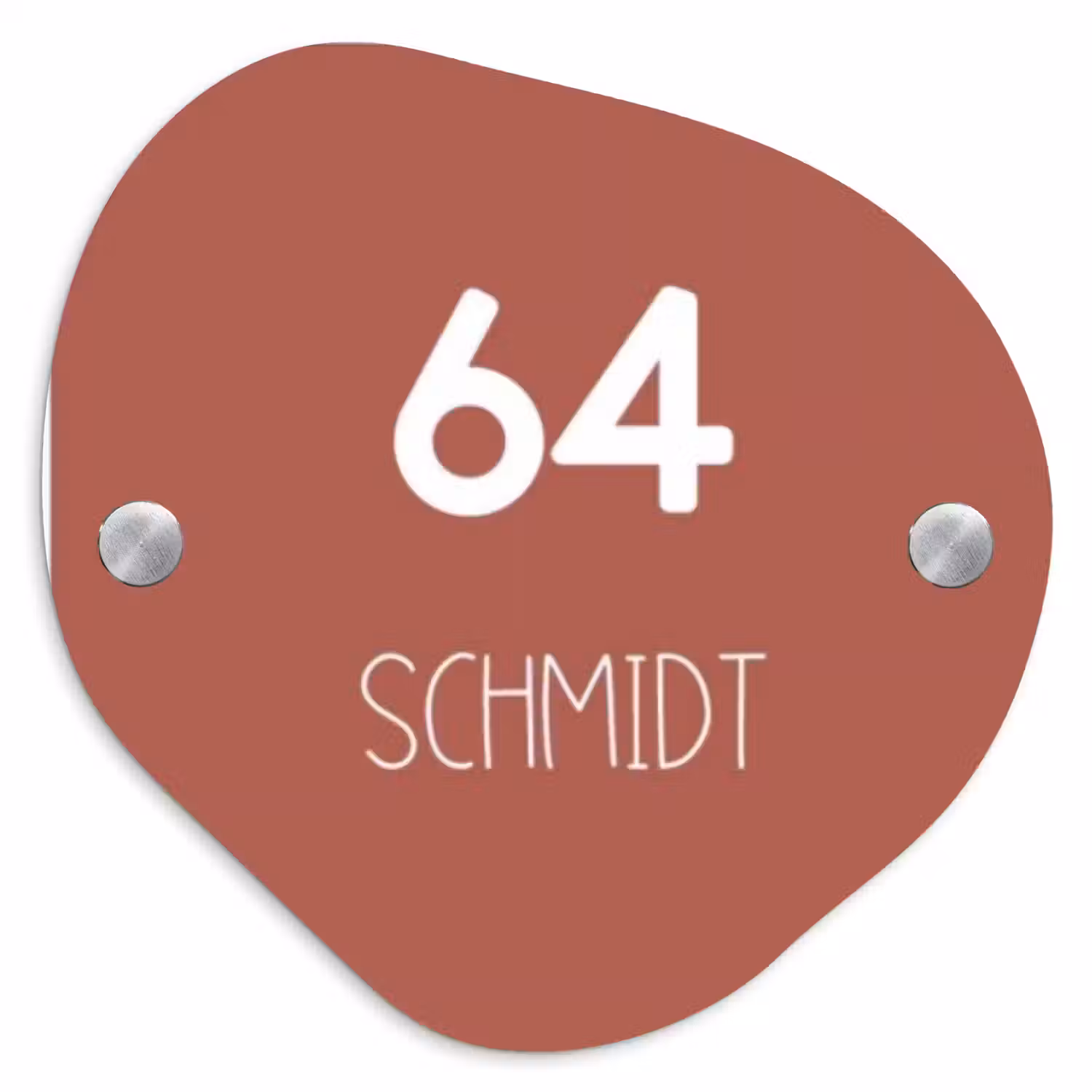 Terracotta - Modern Naambord Organisch middel -3d