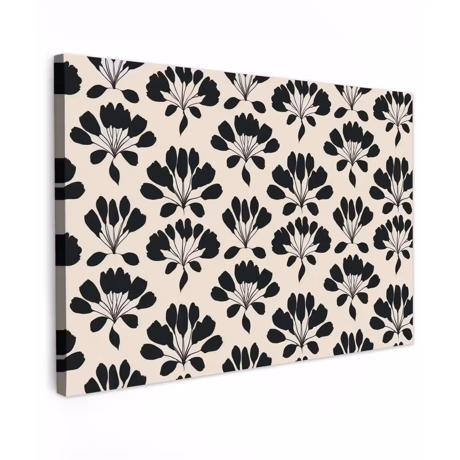 Abstract - Patroon - Zwart Tuinposter op houten frame 2 cm dik klein 845 -3d