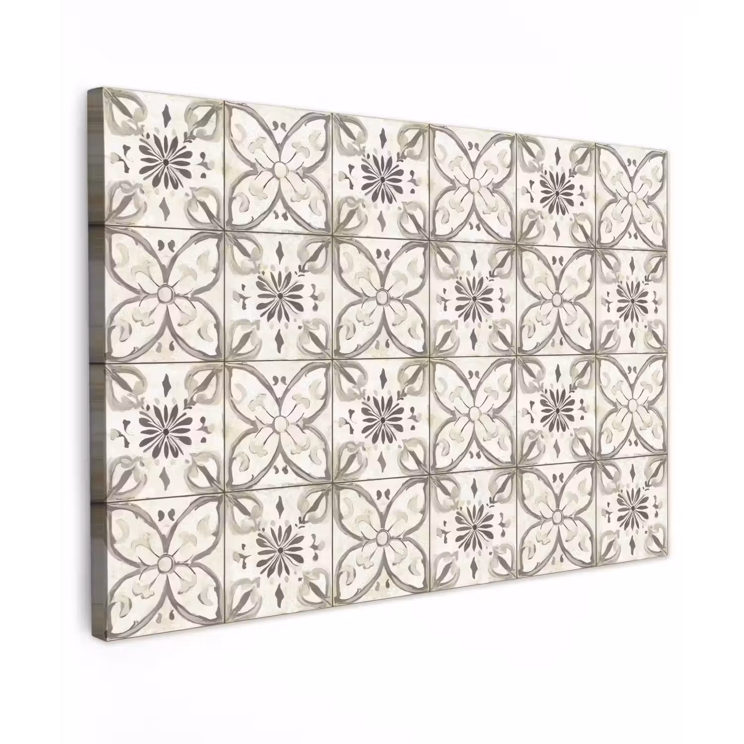 Antiek - Tegel - Beige Tuinposter op houten frame 2 cm dik klein 845 -3d
