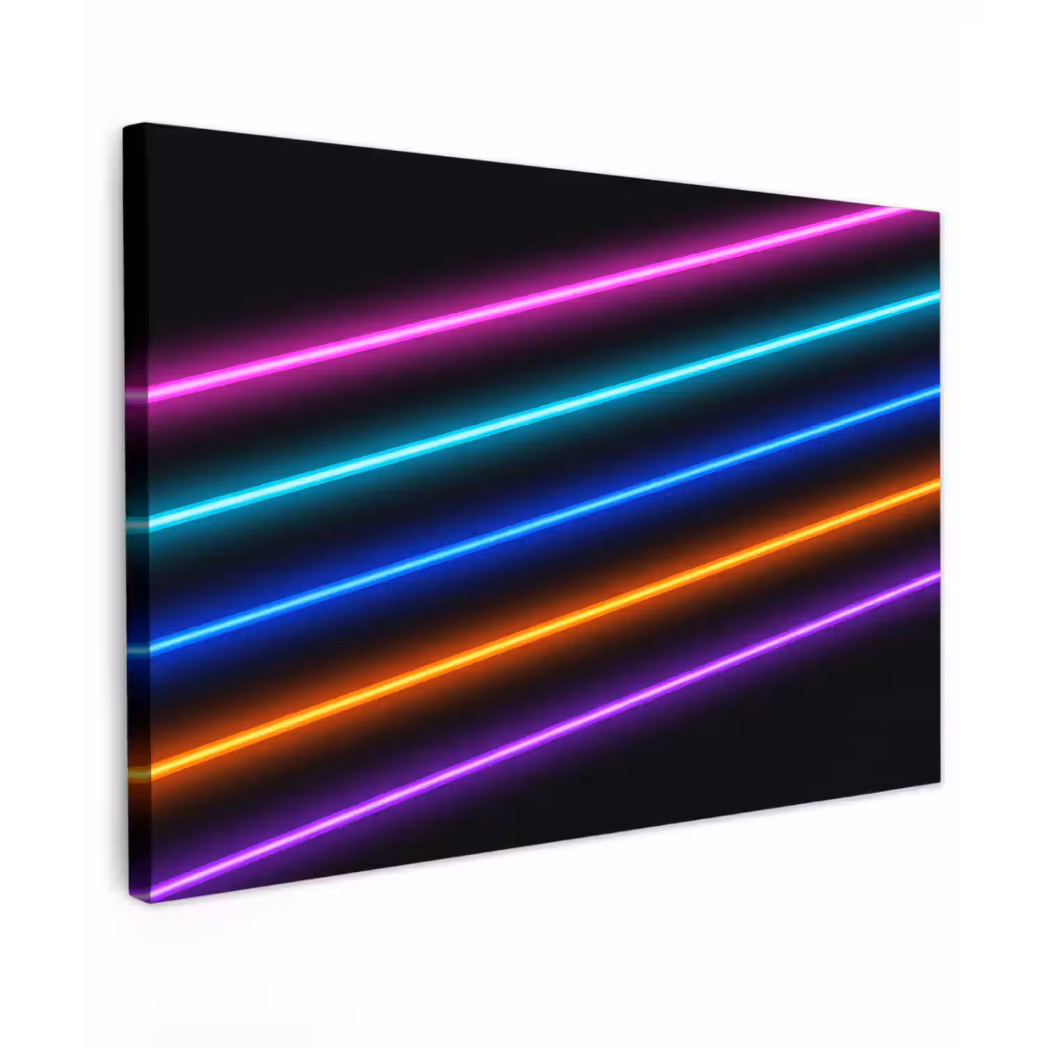 Esthetiek - Retro - Neon Tuinposter op houten frame 2 cm dik klein -3d