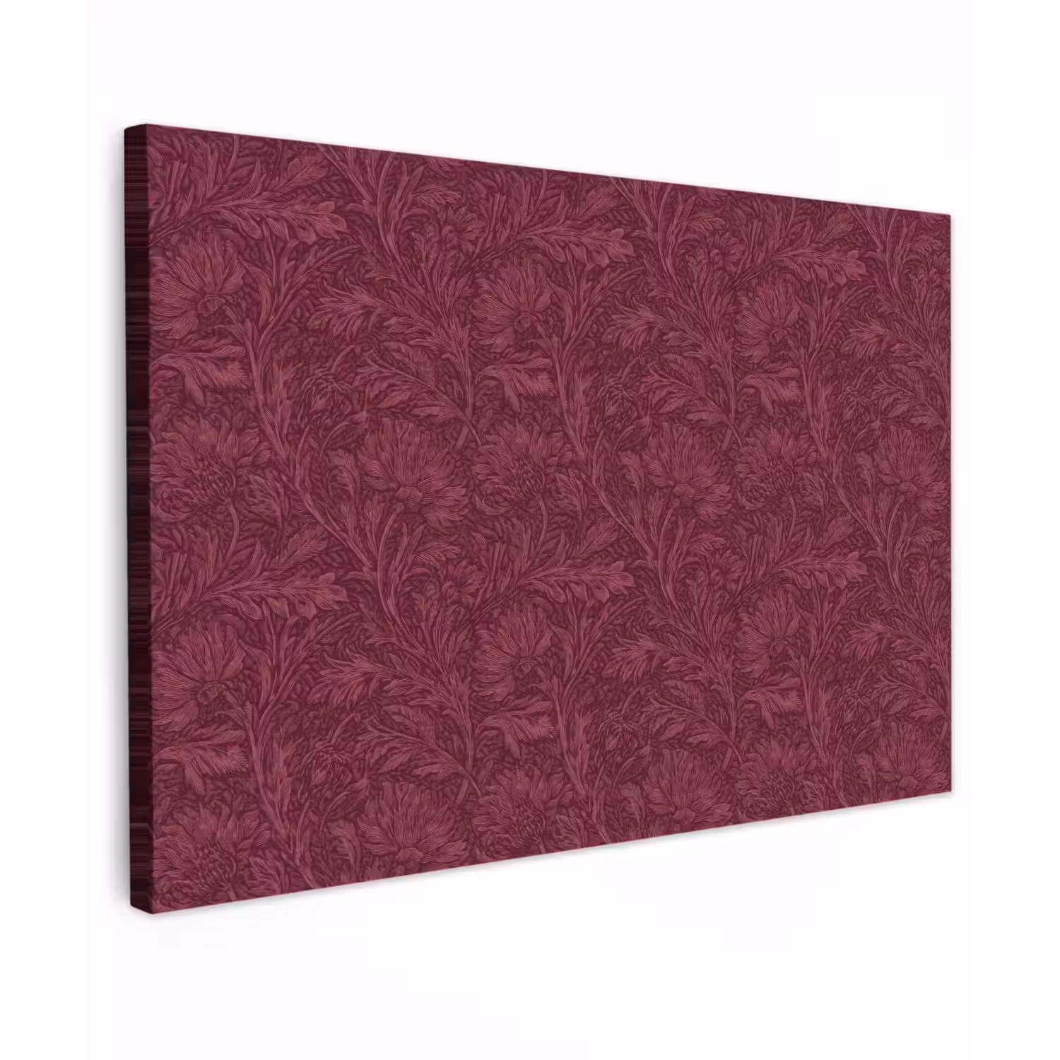 Bladeren - Patroon - Paars Tuinposter op houten frame 2 cm dik klein 845 -3d