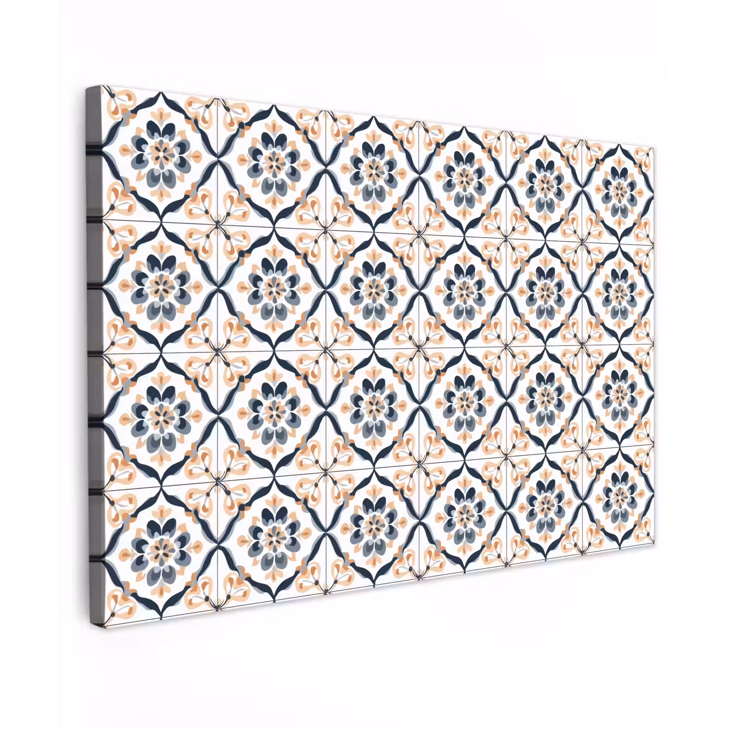 Bladvorm - Patroon - Kleurrijk Tuinposter op houten frame 2 cm dik klein 845 -3d