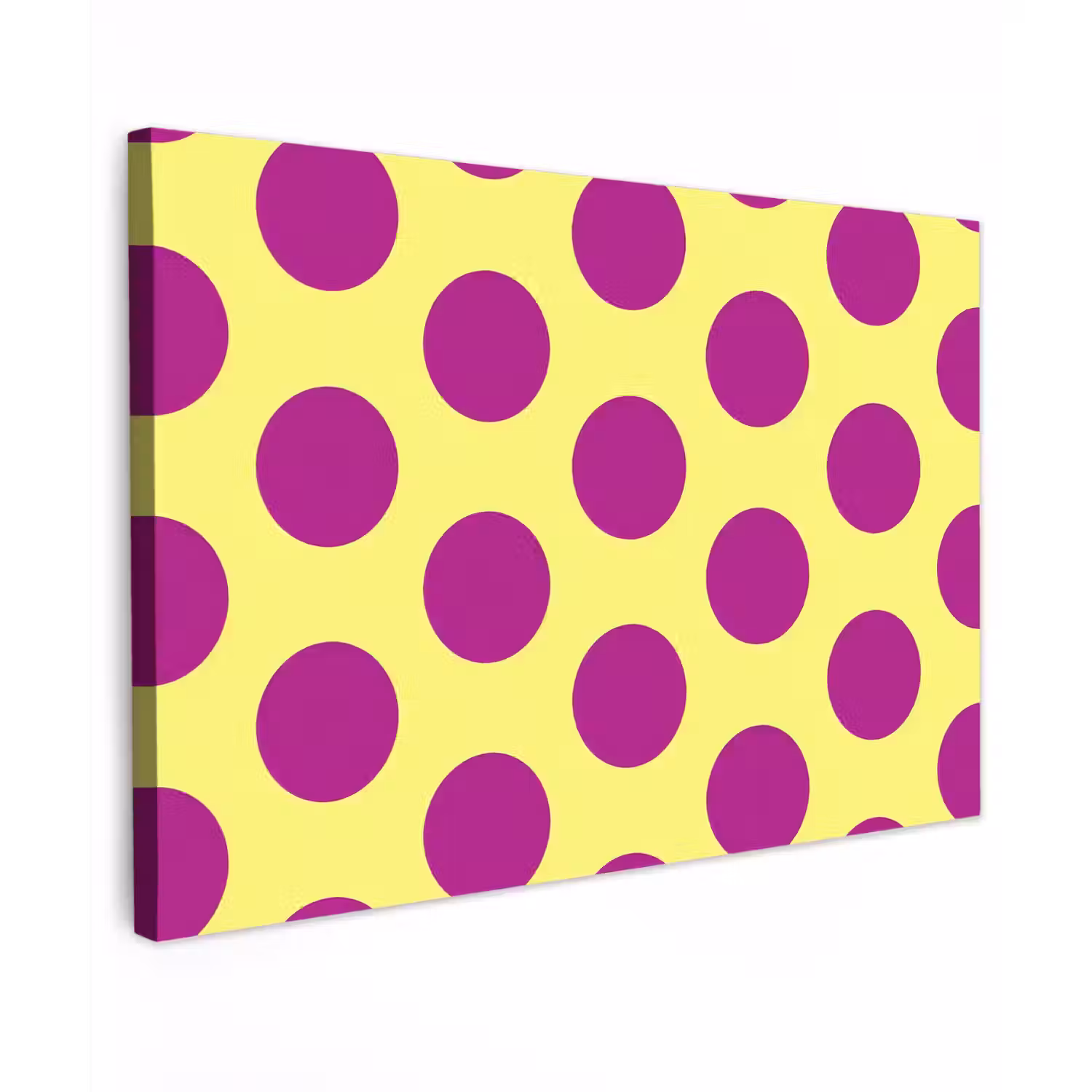 Dots - Klassiek - Geel Tuinposter op houten frame 2 cm dik klein 845 -3d