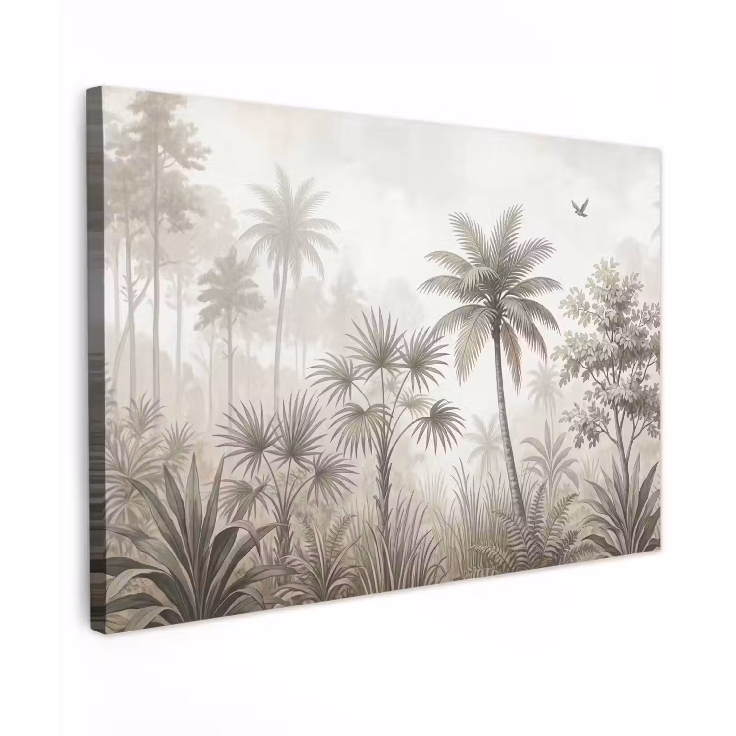 Jungle - Palmbomen - Natuur Tuinposter op houten frame 2 cm dik klein -3d