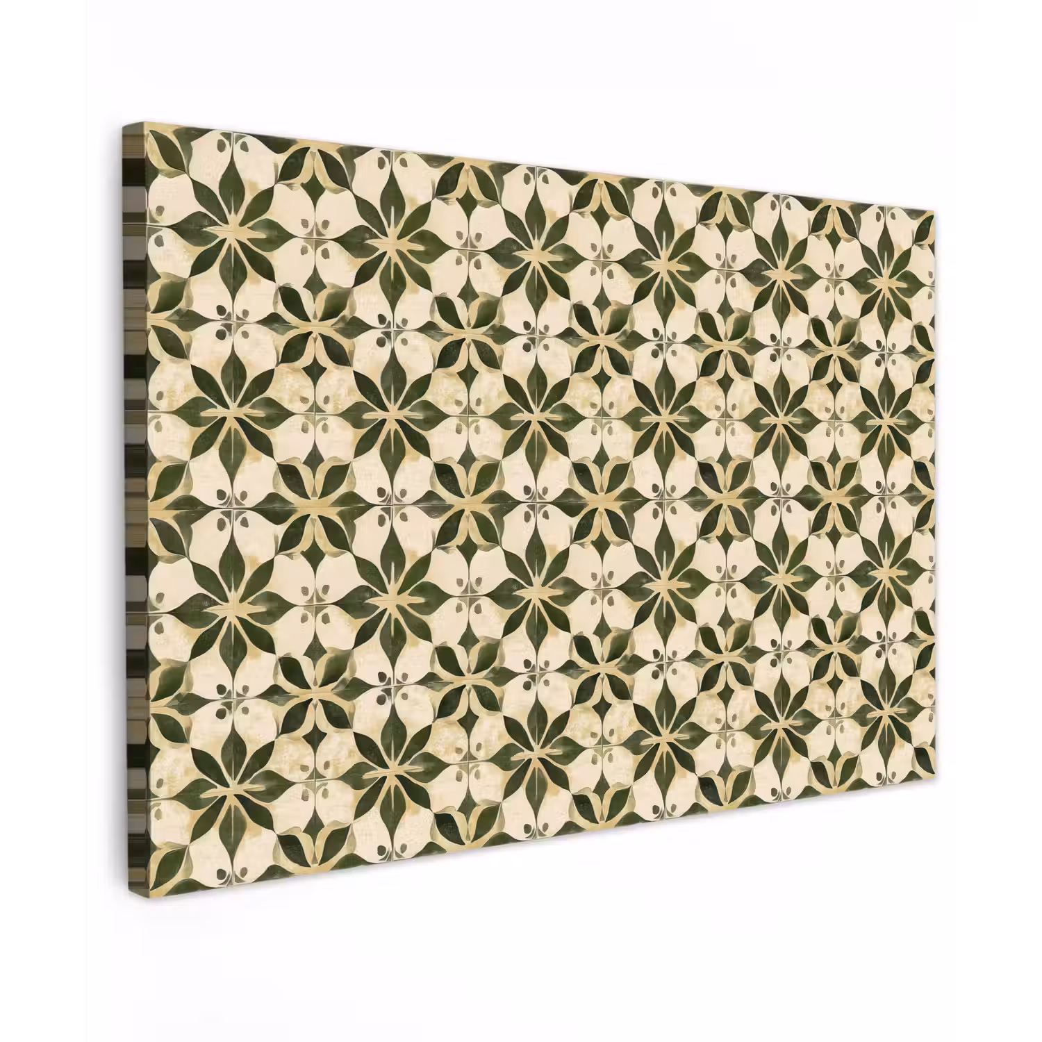 Tegel - Dessin - Groen Tuinposter op houten frame 2 cm dik klein 845 -3d