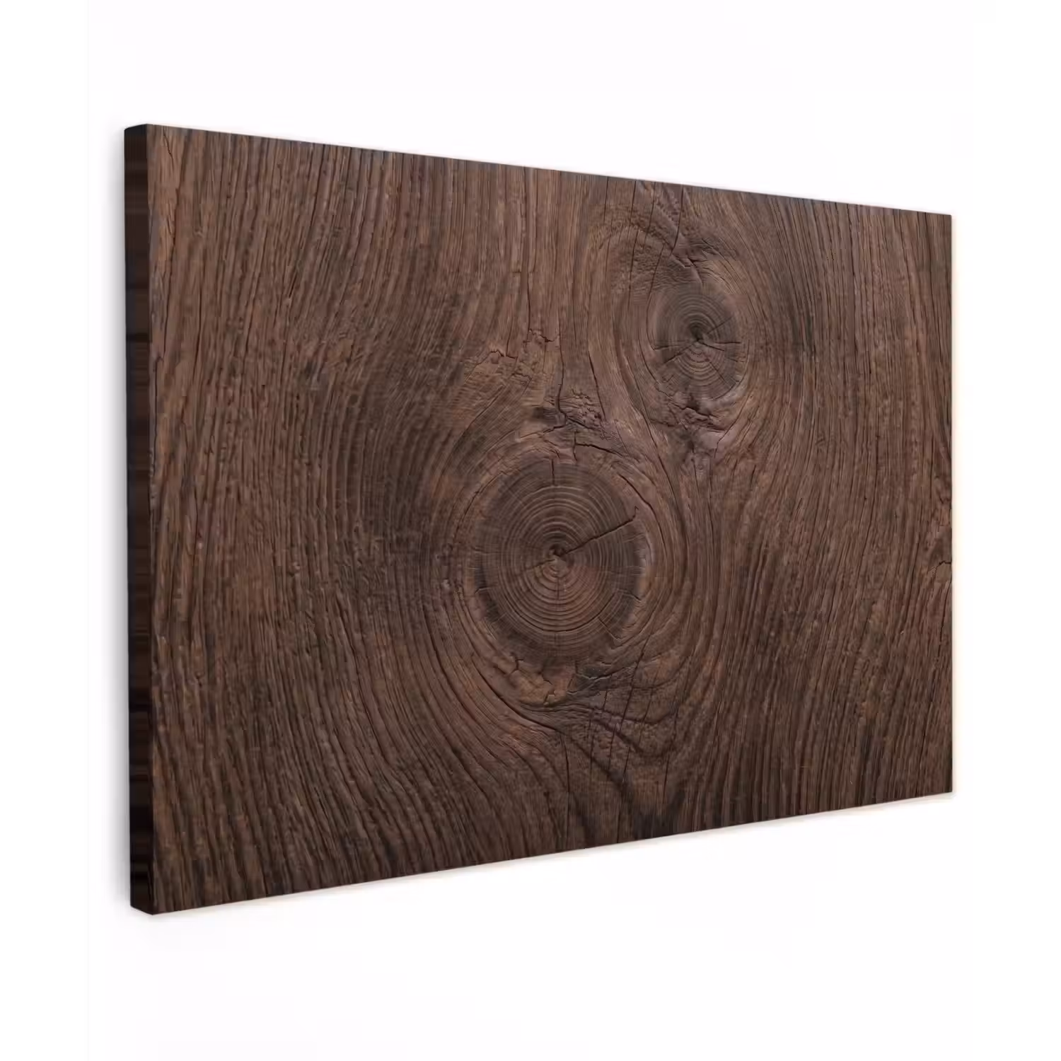 Houtnerf - Textuur - Patroon - Bruin - Rustiek Tuinposter op houten frame 2 cm dik klein -3d