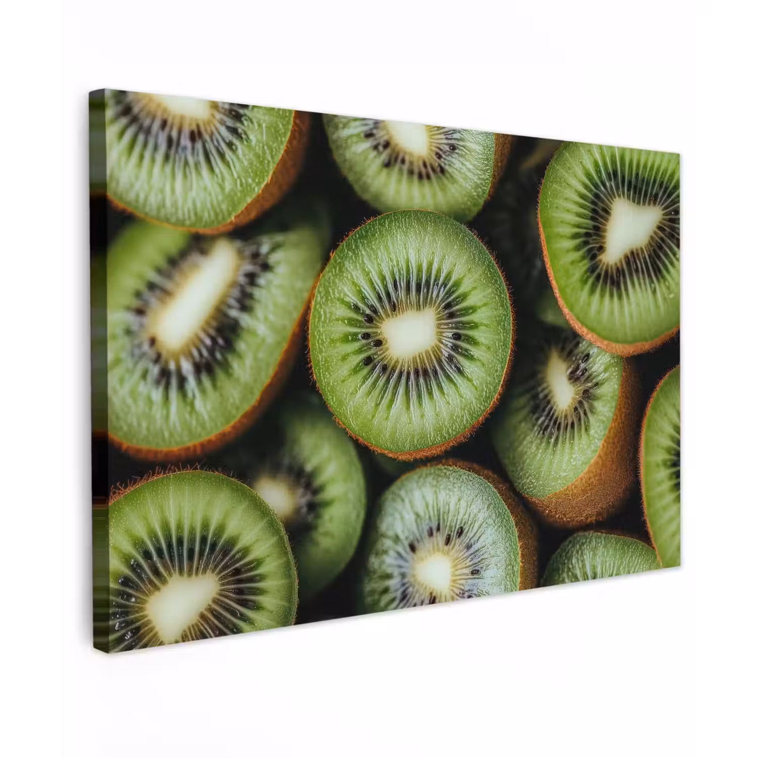 Kiwi - Fruit - Groen Tuinposter op houten frame 2 cm dik klein -3d