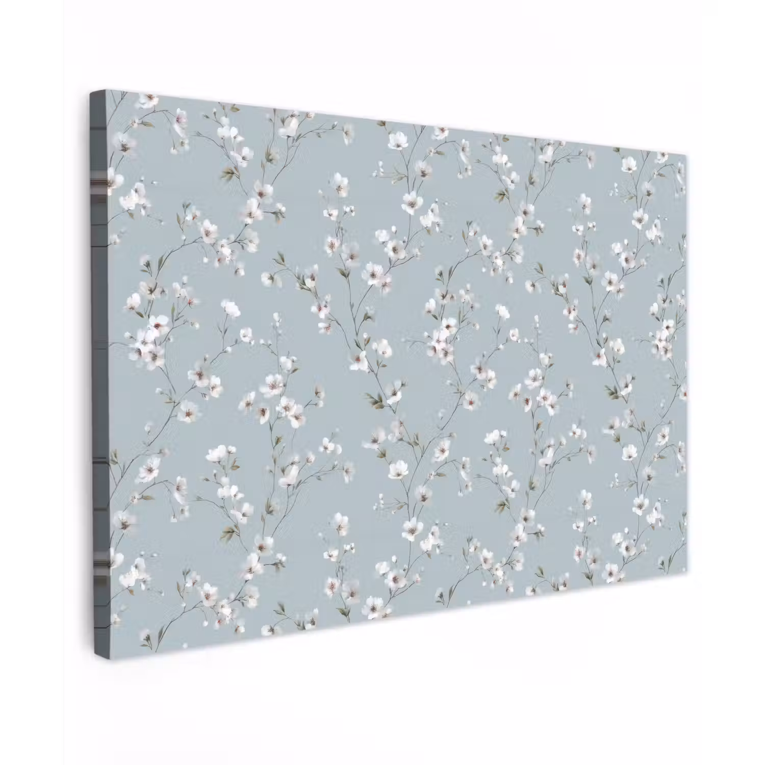 Klassiek - Bloemen - Blauw Tuinposter op houten frame 2 cm dik klein 845 -3d