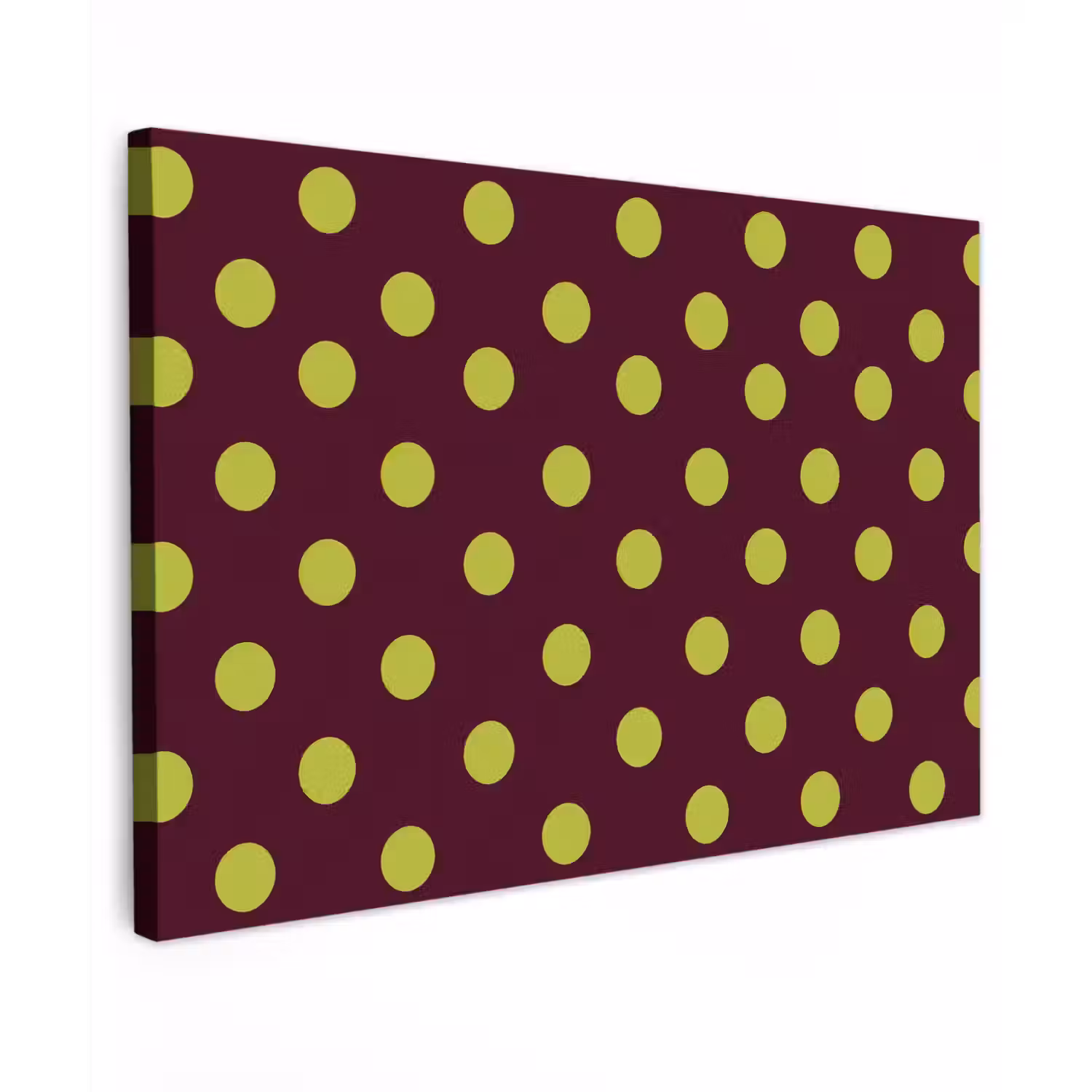 Klassiek - Stippen - Groen Tuinposter op houten frame 2 cm dik klein 845 -3d