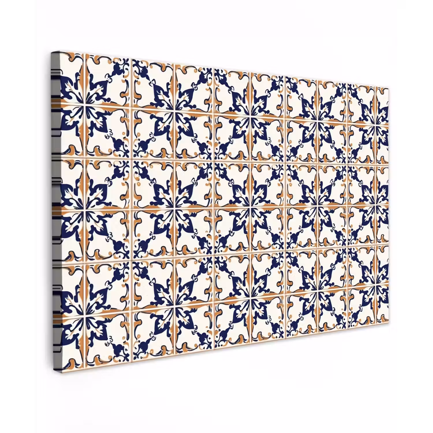 Klassiek - Patroon - Kleurrijk Tuinposter op houten frame 2 cm dik klein 845 -3d