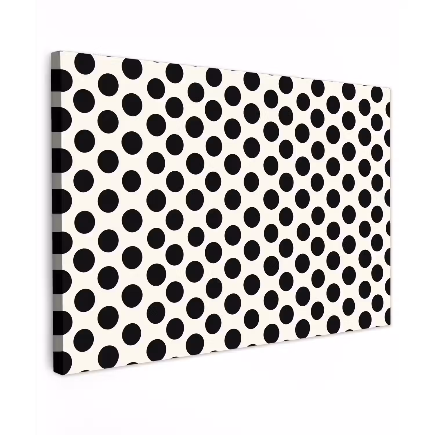 Klassiek - Stippen - Zwart Tuinposter op houten frame 2 cm dik klein 845 -3d