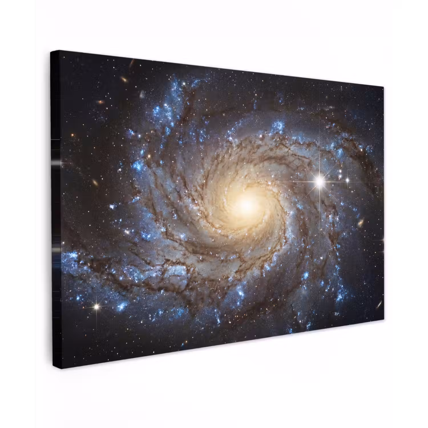 Kosmos - Sterrenstelsel - Donker Tuinposter op houten frame 2 cm dik klein -3d