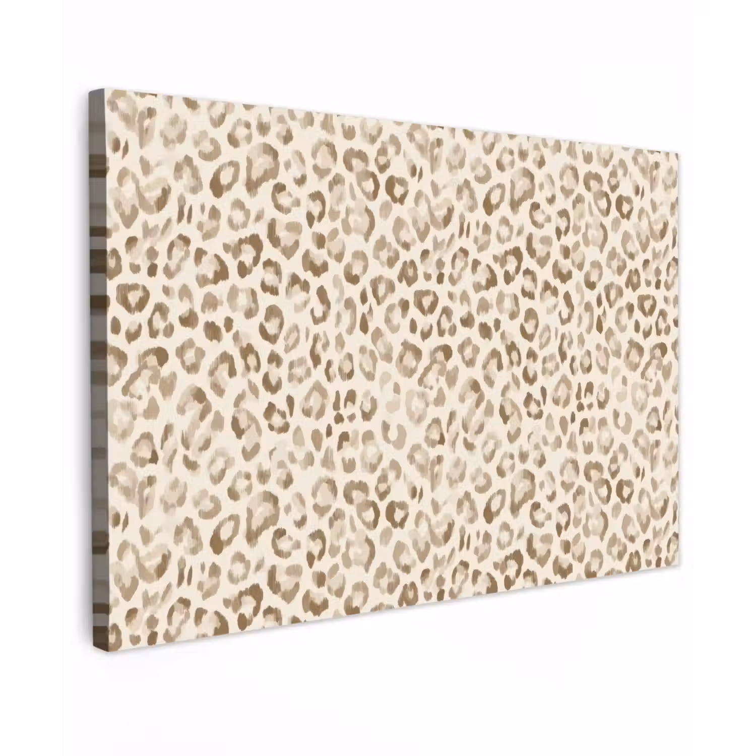 Luipaard - Klassiek - Beige Tuinposter op houten frame 2 cm dik klein 845 -3d