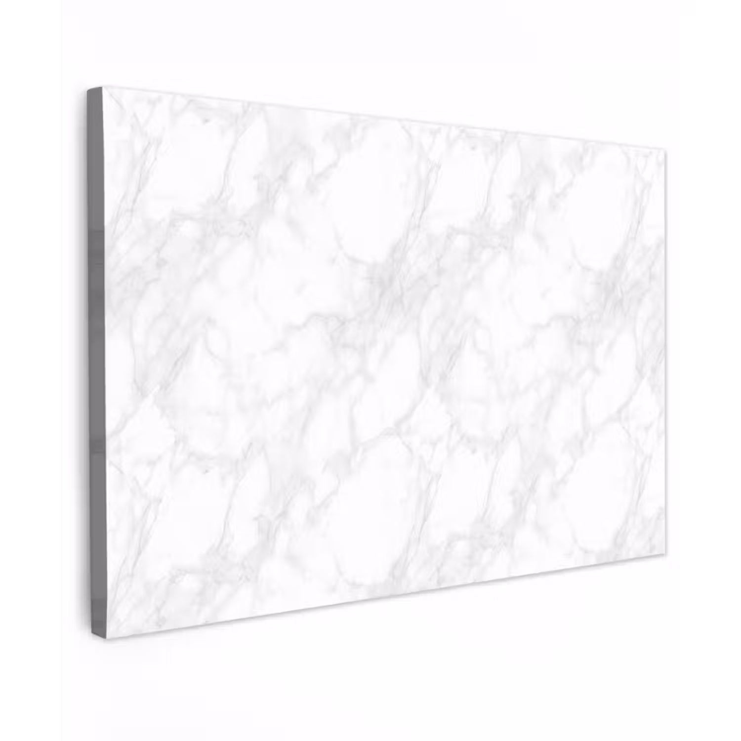 Minimalistisch - Wit - Grijze aders Tuinposter op houten frame 2 cm dik klein 845 -3d