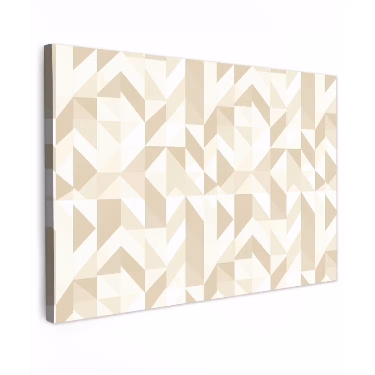 Modern - Abstract - Beige Tuinposter op houten frame 2 cm dik klein 845 -3d