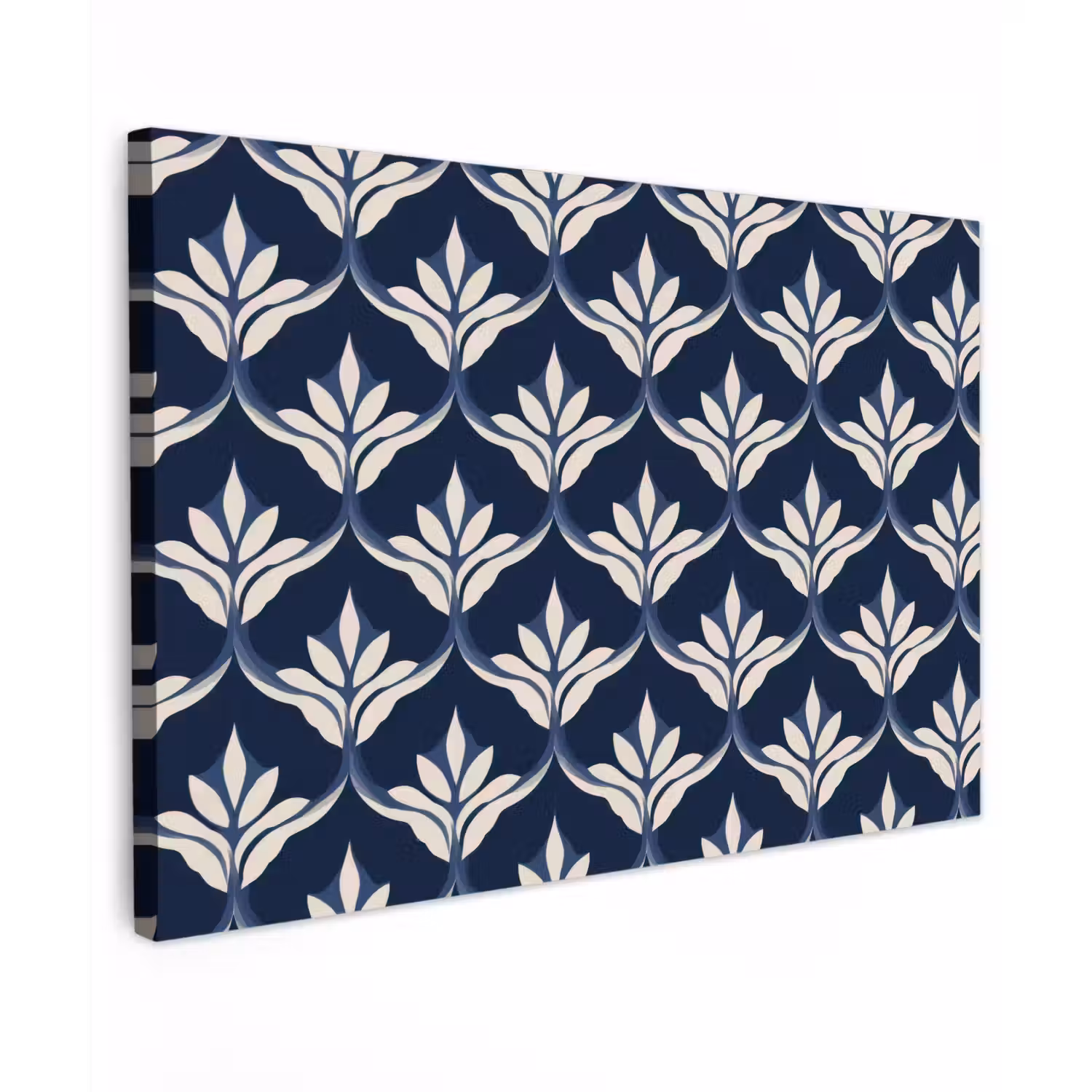 Modern - Ontwerp - Blauw Tuinposter op houten frame 2 cm dik klein 845 -3d