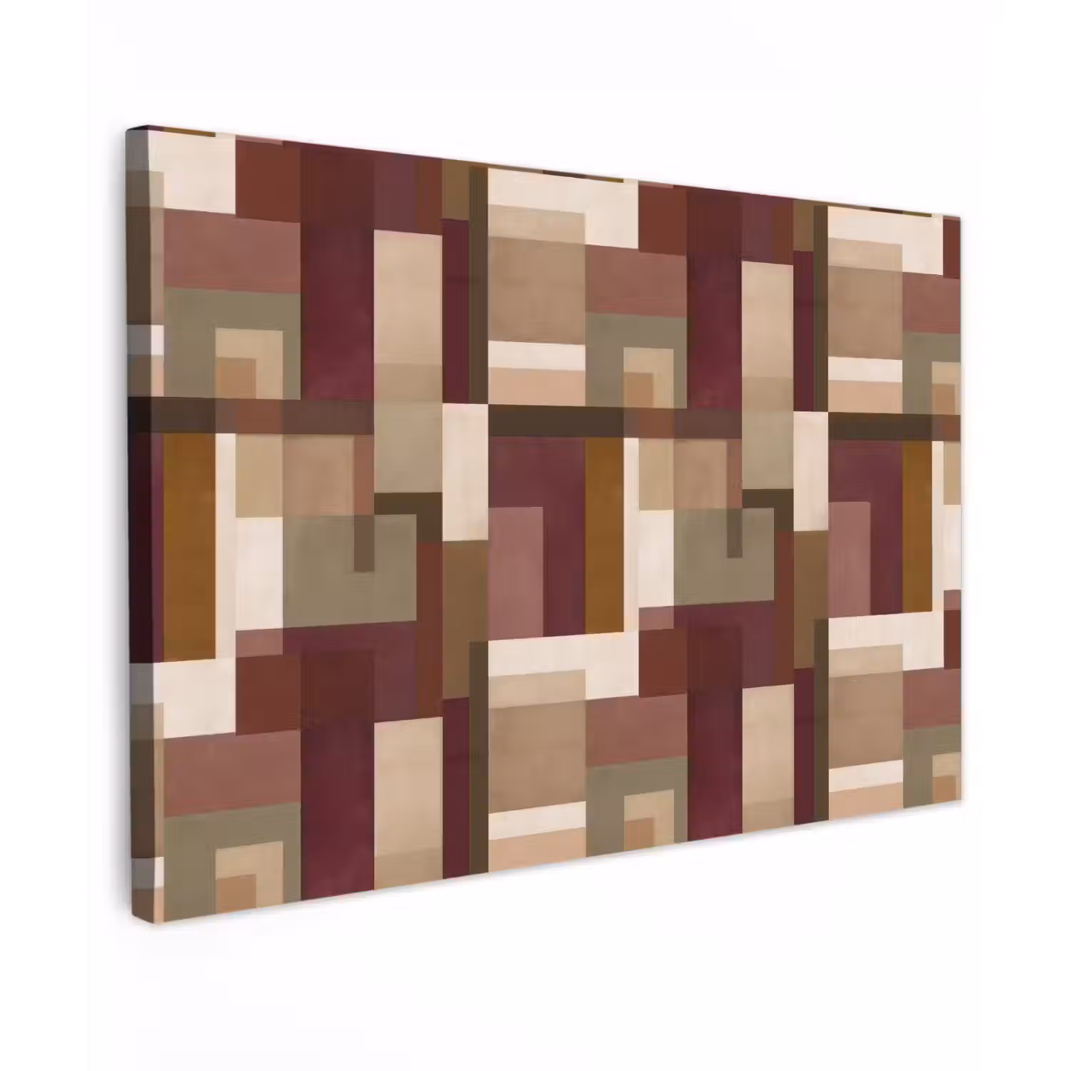 Modern - Geometrie - Kleurrijk Tuinposter op houten frame 2 cm dik klein 845 -3d