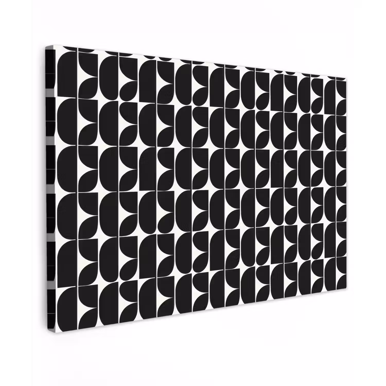 Modern - Geometrisch - Zwart Tuinposter op houten frame 2 cm dik klein 845 -3d