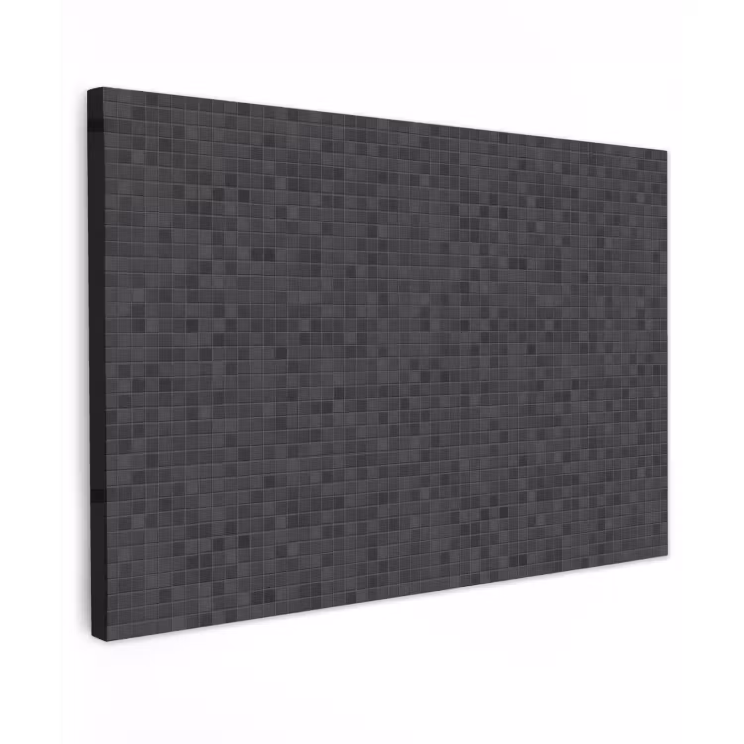 Mozaïek - Patroon - Zwart Tuinposter op houten frame 2 cm dik klein 845 -3d