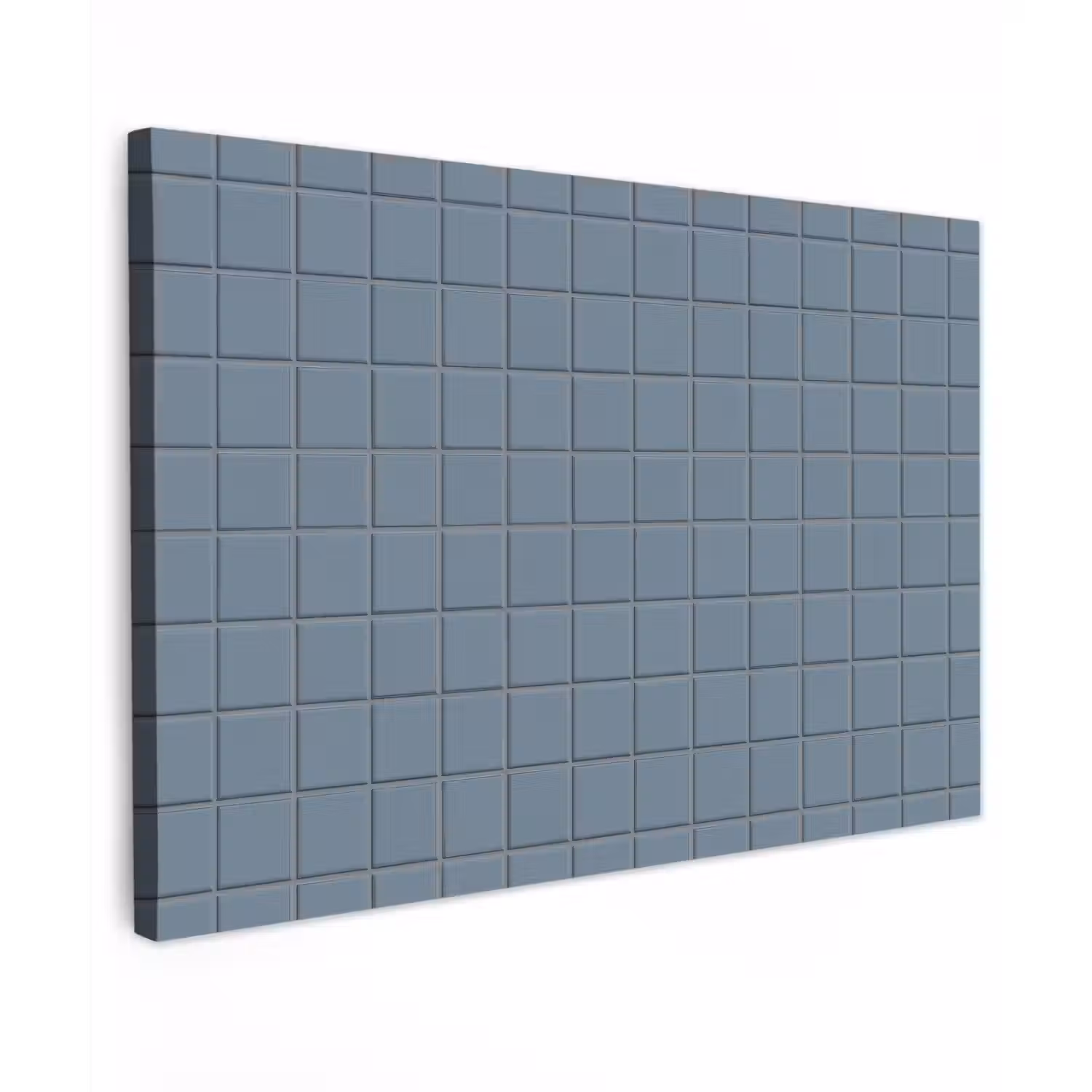 Patroon - Tegel - Blauwgrijs Tuinposter op houten frame 2 cm dik klein 845 -3d