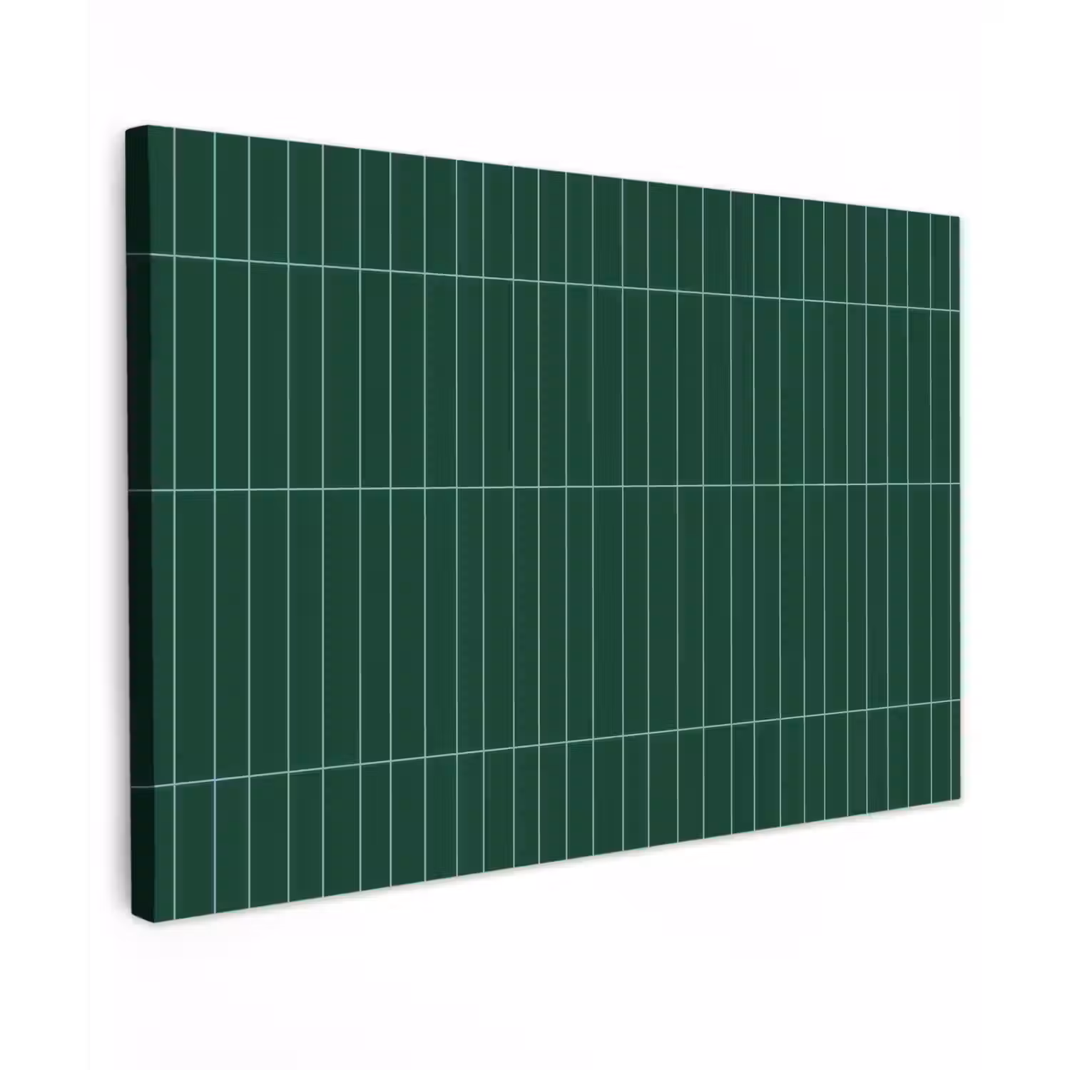 Patroon - Tegels - Donkergroen Tuinposter op houten frame 2 cm dik klein 845 -3d