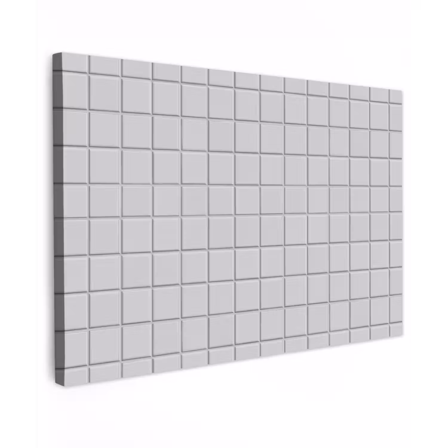 Patroon - Tegels - Licht - Grijs Tuinposter op houten frame 2 cm dik klein 845 -3d