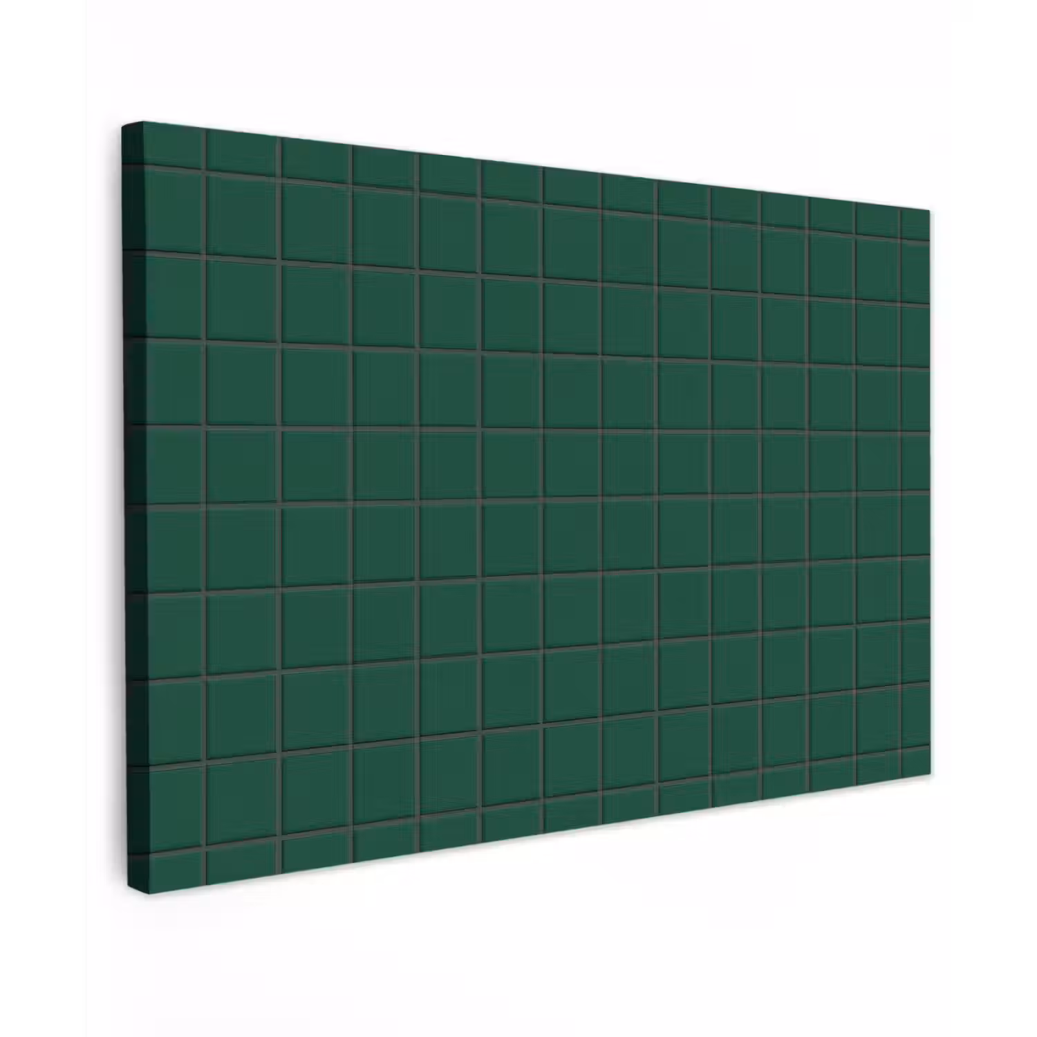 Patroon - Tegels - Dennen - Groen Tuinposter op houten frame 2 cm dik klein 845 -3d