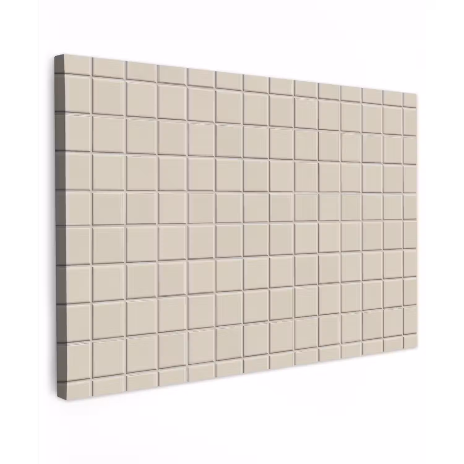 Patroon - Tegels - Taupe Tuinposter op houten frame 2 cm dik klein 845 -3d