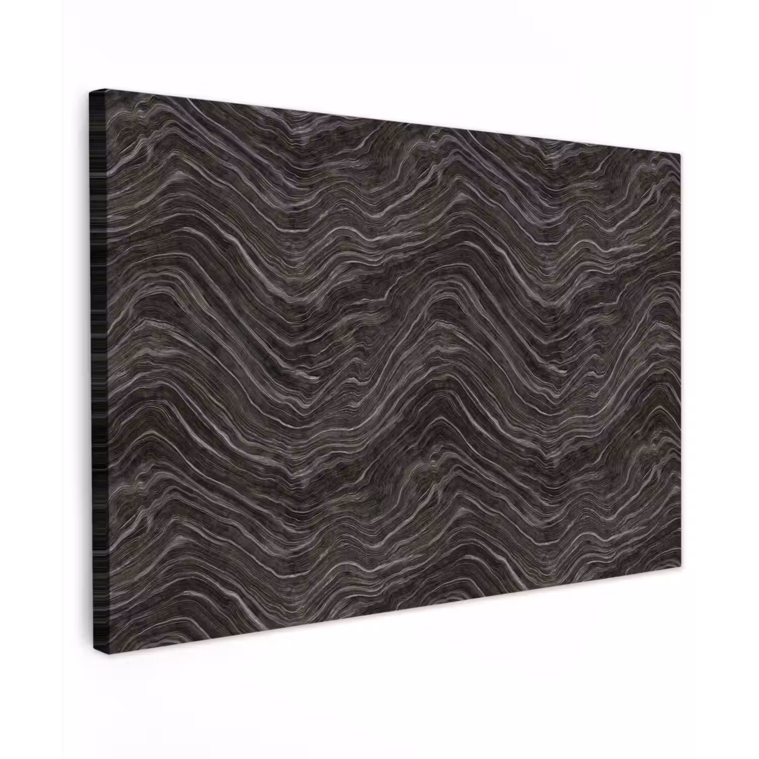Patroon - Contrast - Antraciet Tuinposter op houten frame 2 cm dik klein 845 -3d