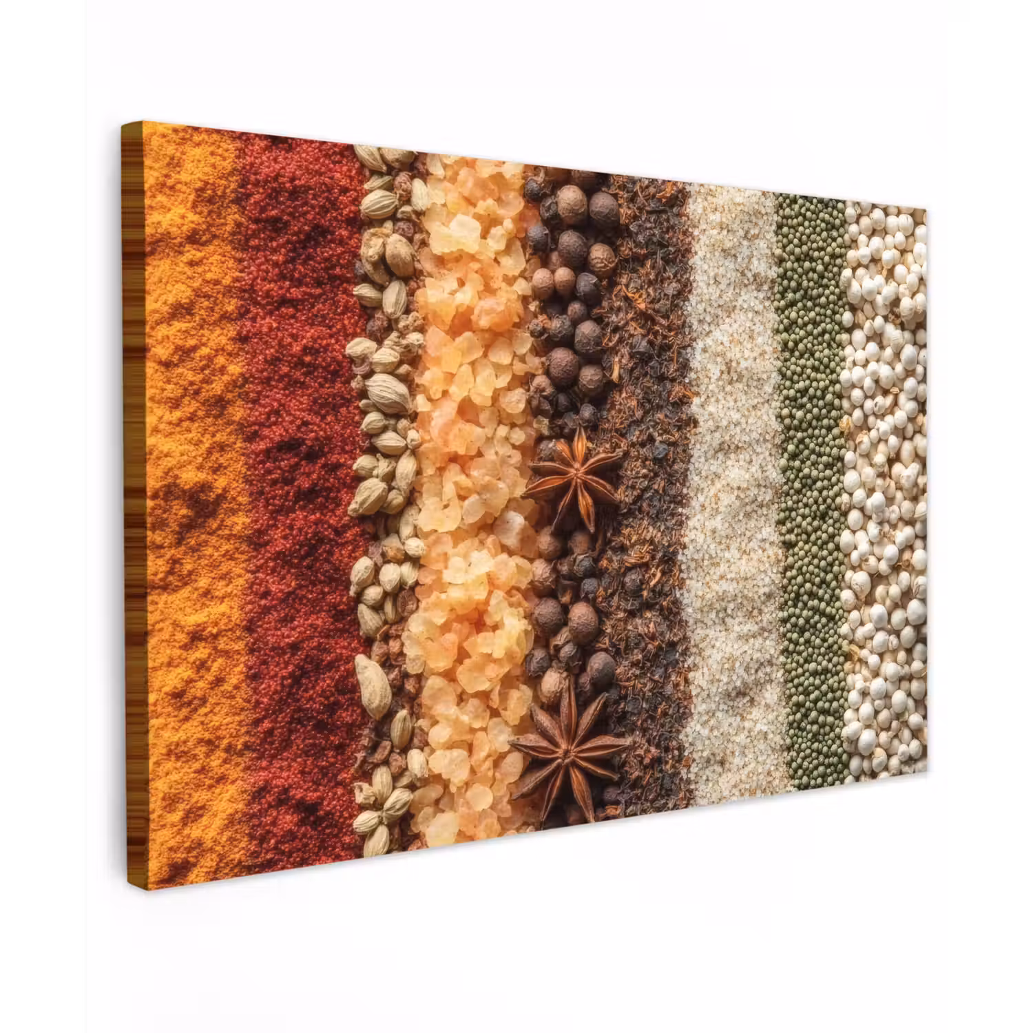 Banen - Verticaal - Kruiden - Variatie Tuinposter op houten frame 2 cm dik klein -3d