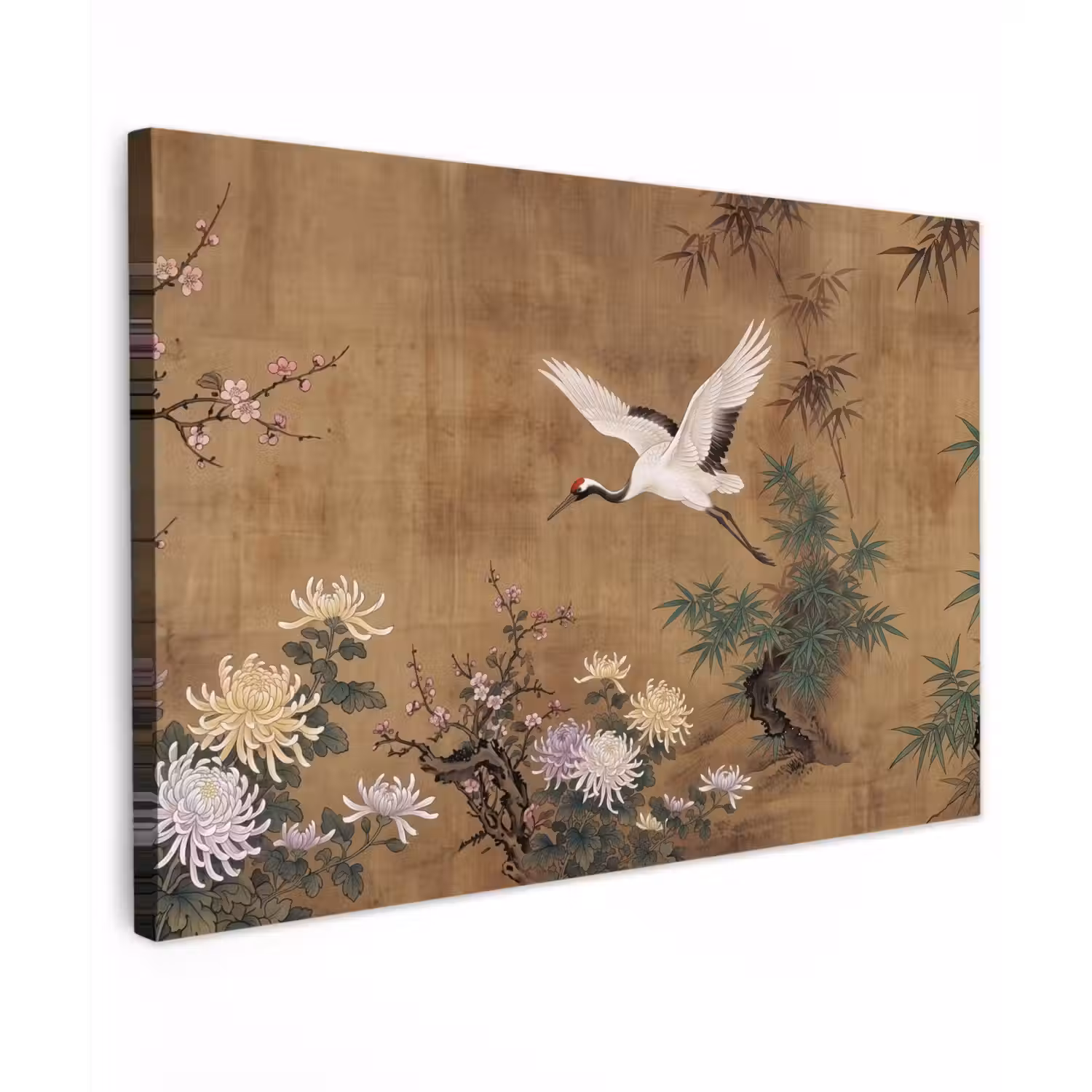 Oosters - Elegant - Kleurrijk Tuinposter op houten frame 2 cm dik klein -3d