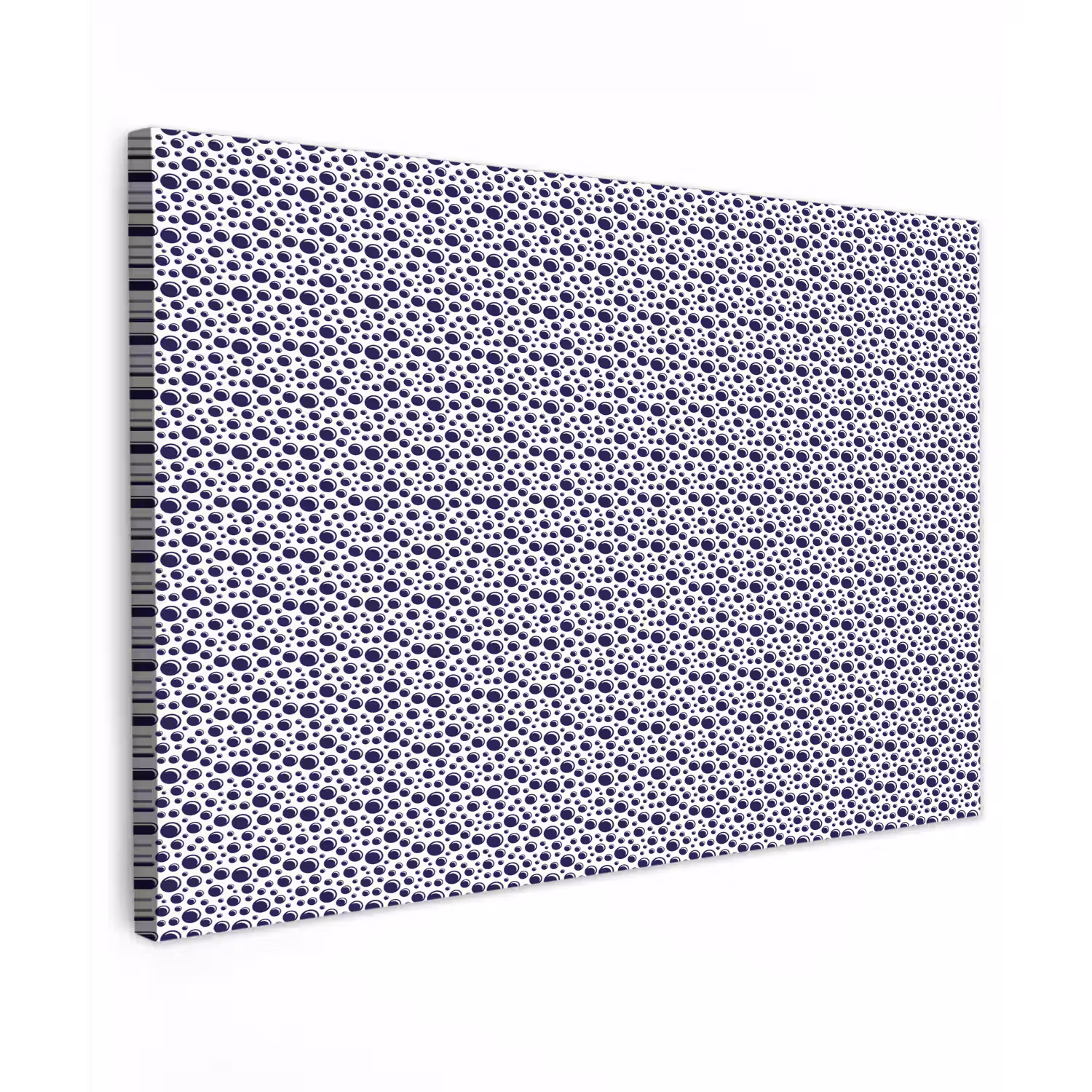 Oceaan - Bubbel - Blauw - Wit Tuinposter op houten frame 2 cm dik klein 845 -3d