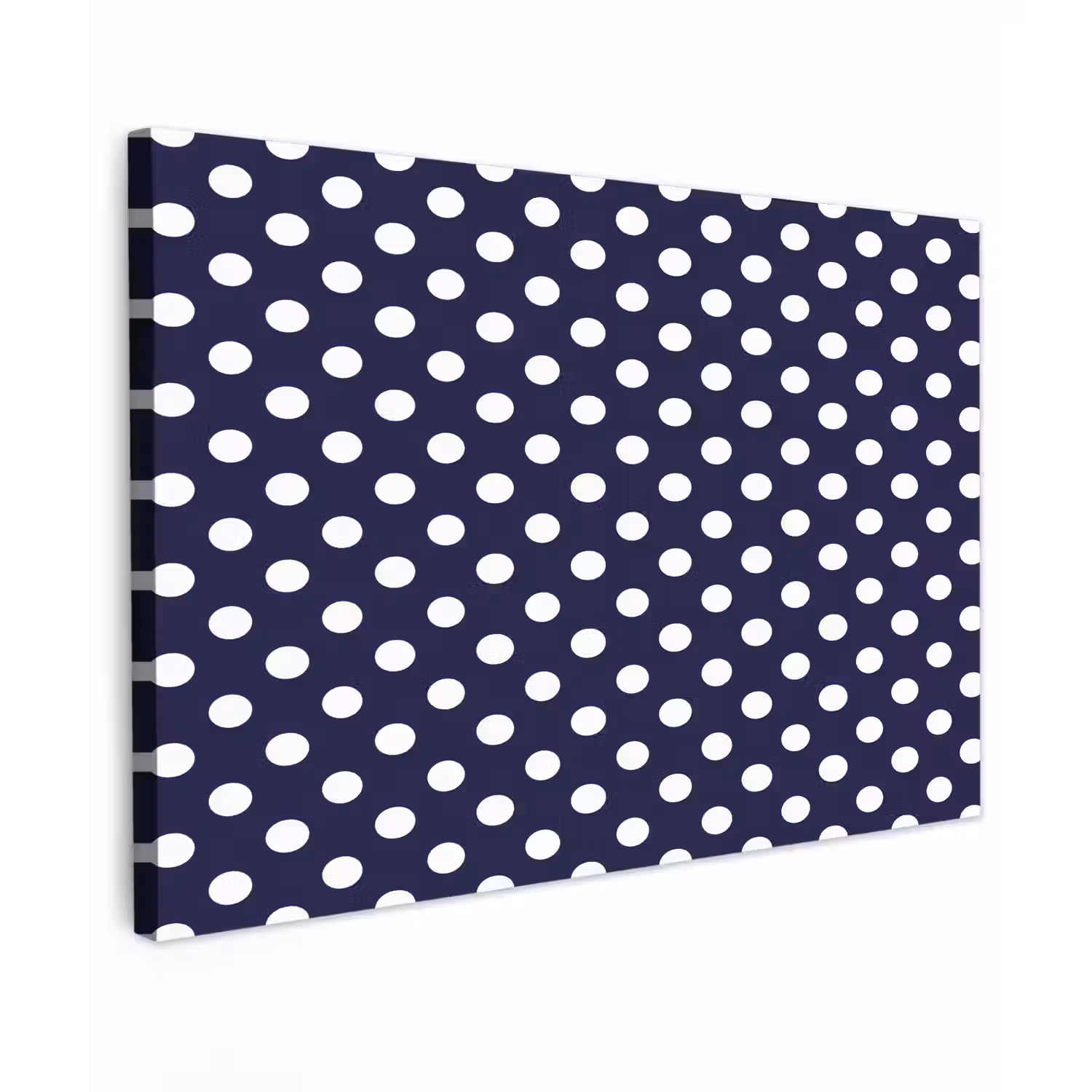 Oceaan - Stippen - Blauw - Wit Tuinposter op houten frame 2 cm dik klein 845 -3d