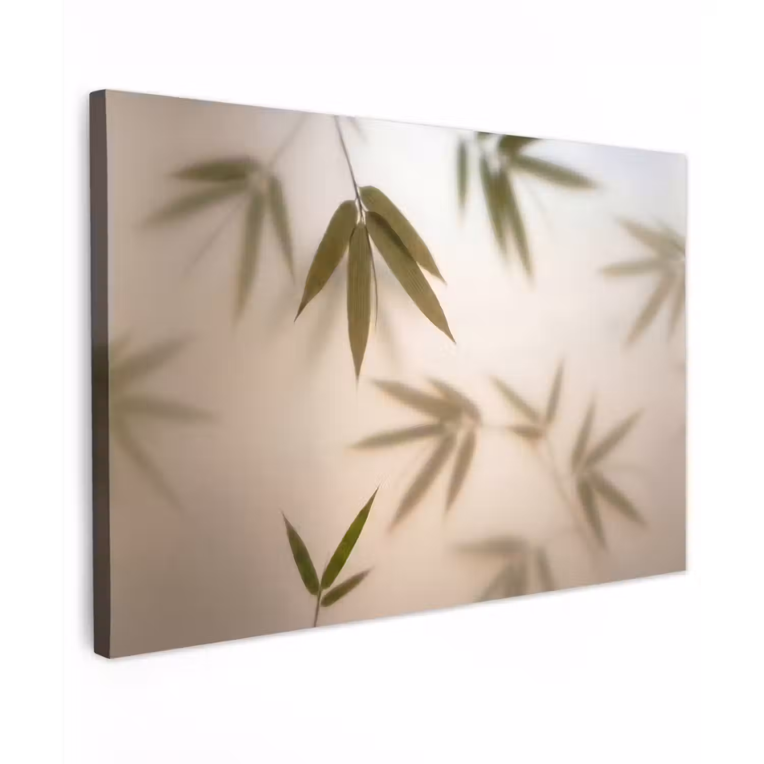 Planten - Bladeren - Natuur - Groen Tuinposter op houten frame 2 cm dik klein -3d