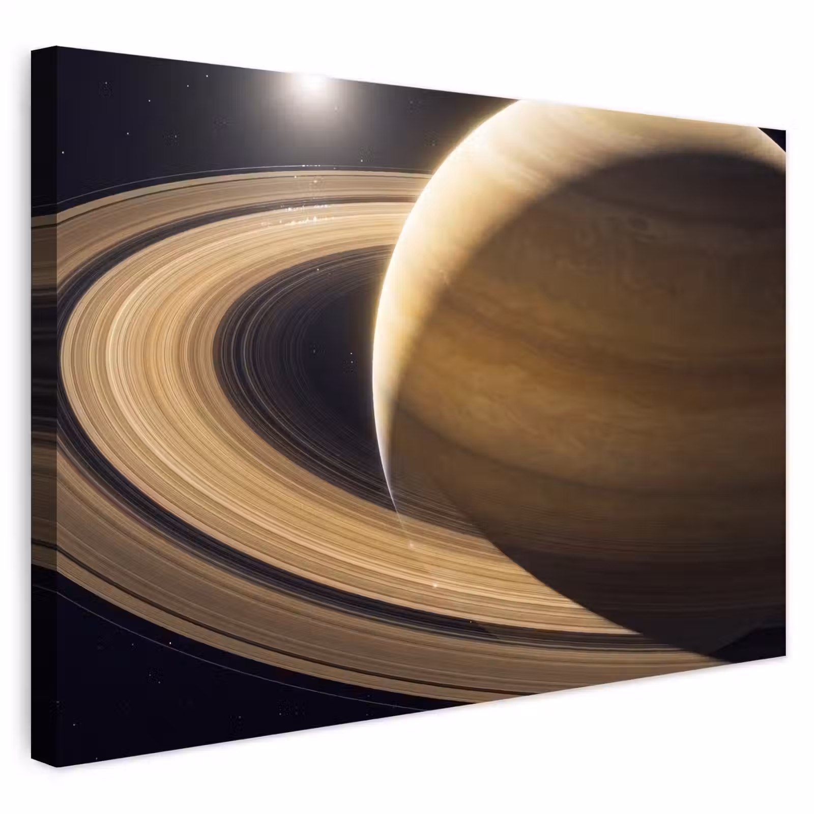 Outdoor Leinwand - Planet – Ringe – Weltraum - Planeet - Ringen - Ruimte Tuinposter op houten frame 2 cm dik klein