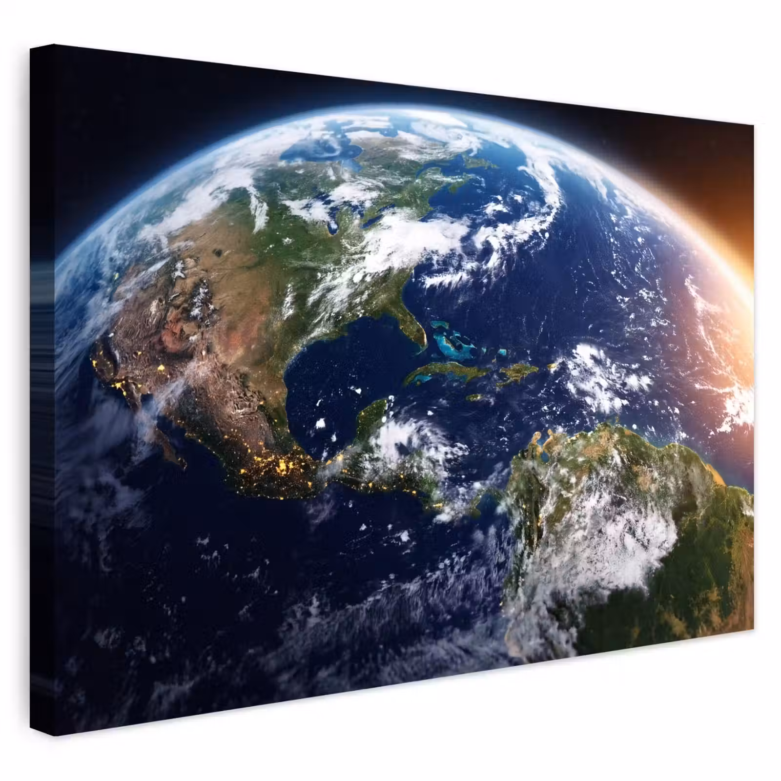 Outdoor Leinwand - Planet – Weltraum – Kosmos - Planeet - Ruimte - Kosmos Tuinposter op houten frame 2 cm dik klein