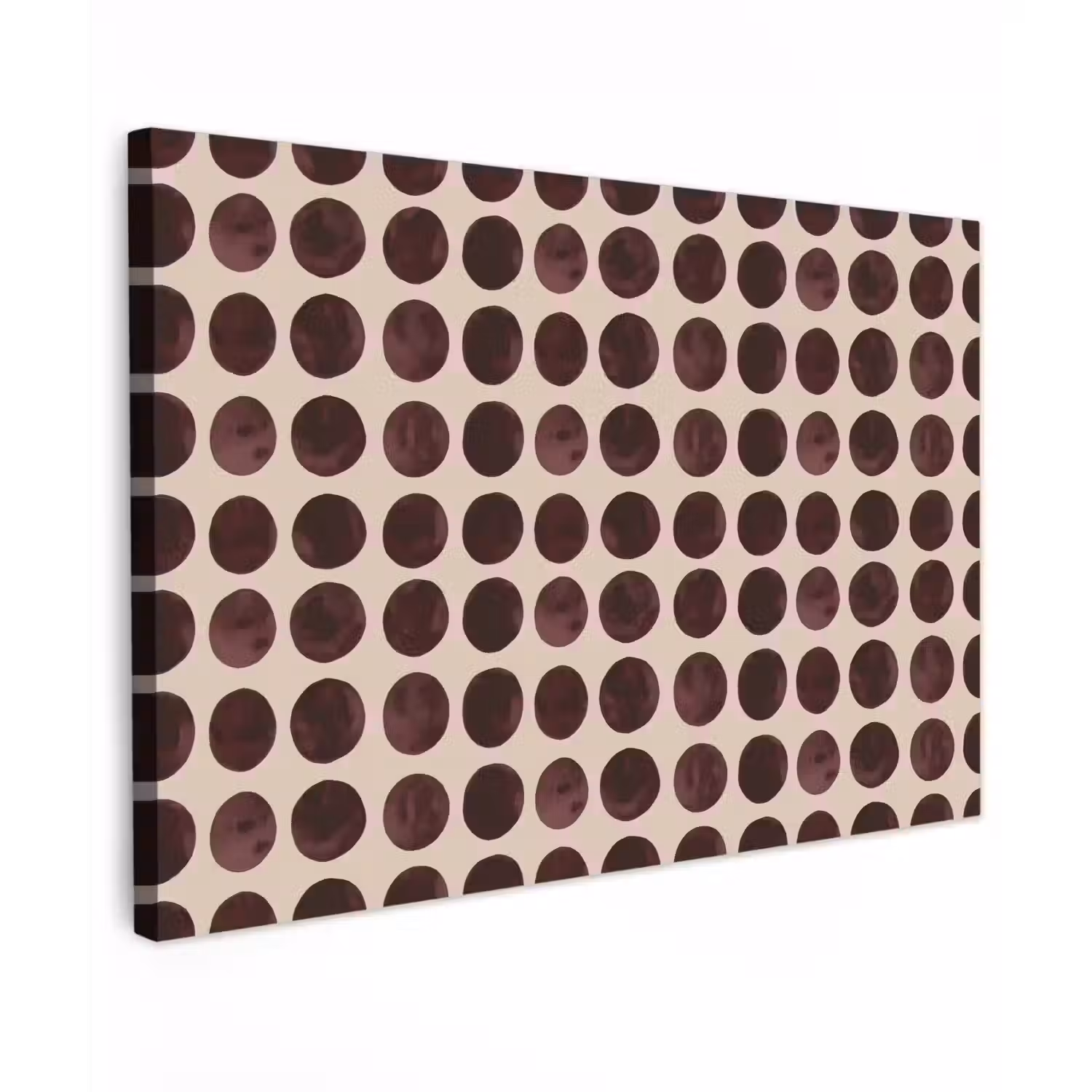 Stippen - Patroon - Bruin Tuinposter op houten frame 2 cm dik klein 845 -3d