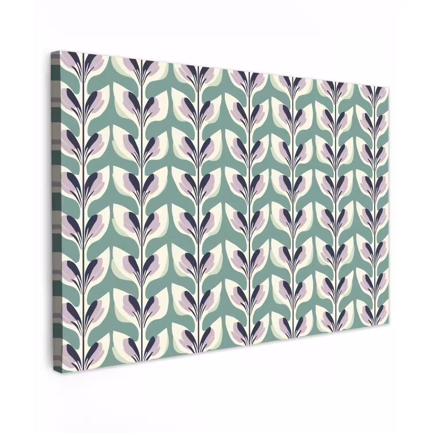 Retro - Modern - Groen Tuinposter op houten frame 2 cm dik klein 845 -3d