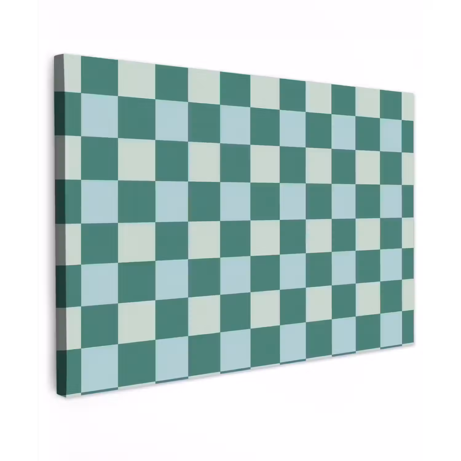 Schaak - Klassiek - Groen Tuinposter op houten frame 2 cm dik klein 845 -3d