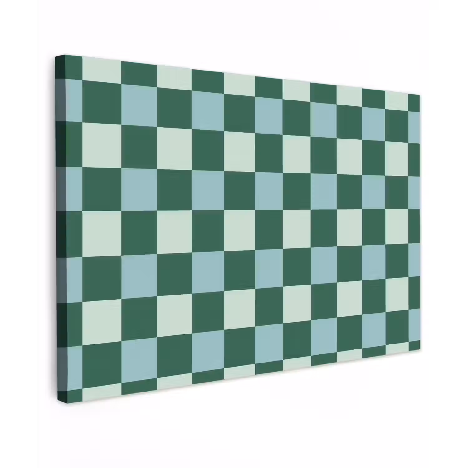 Schaakbord - Klassiek - Groen Tuinposter op houten frame 2 cm dik klein 845 -3d