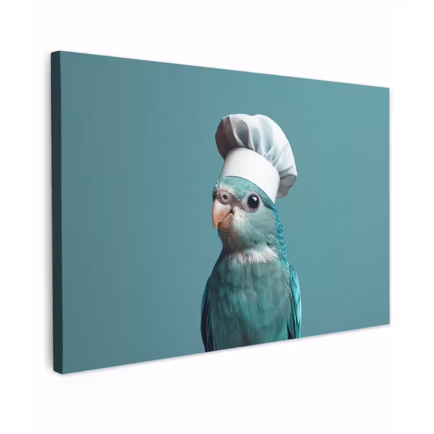 Parkiet - Vogel - Koksmuts - Cute Tuinposter op houten frame 2 cm dik klein -3d