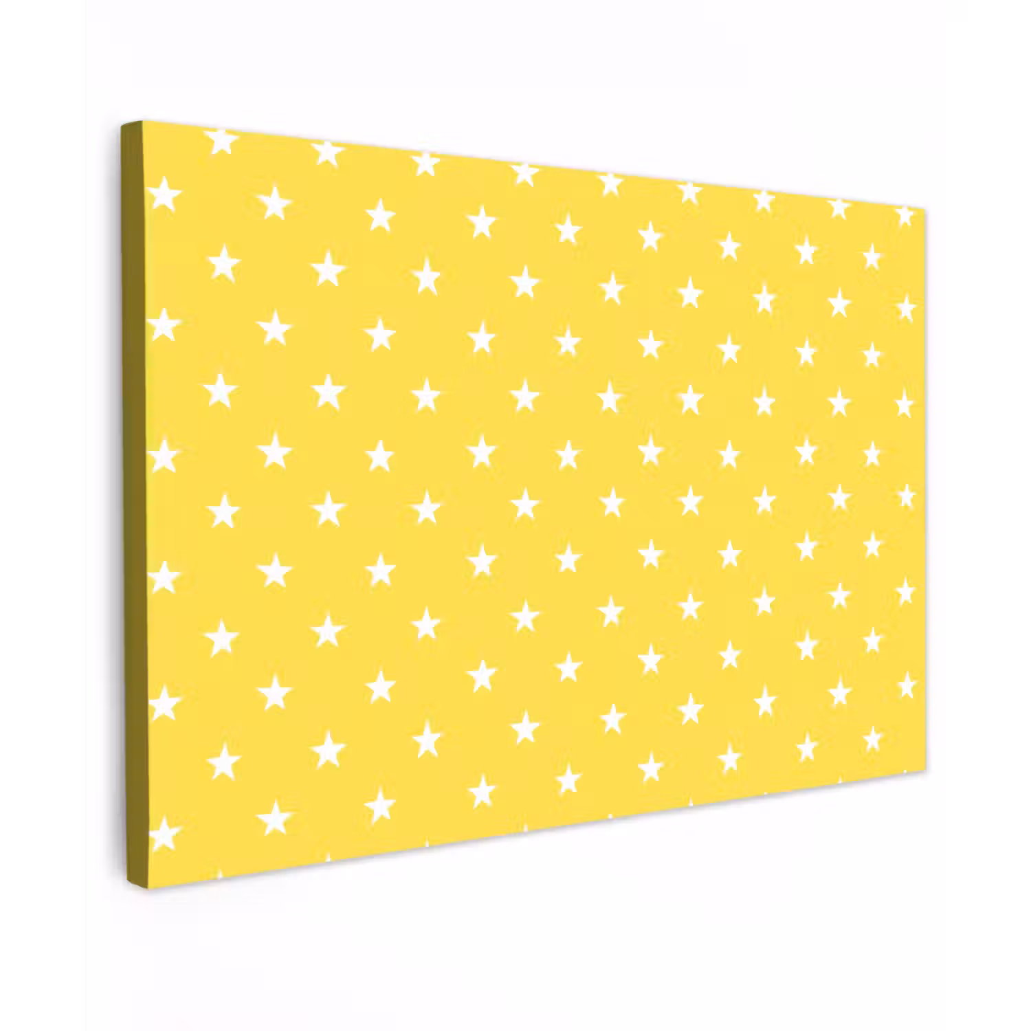 Sterren - Patroon - Minimalistisch - Geel Tuinposter op houten frame 2 cm dik klein 845 -3d