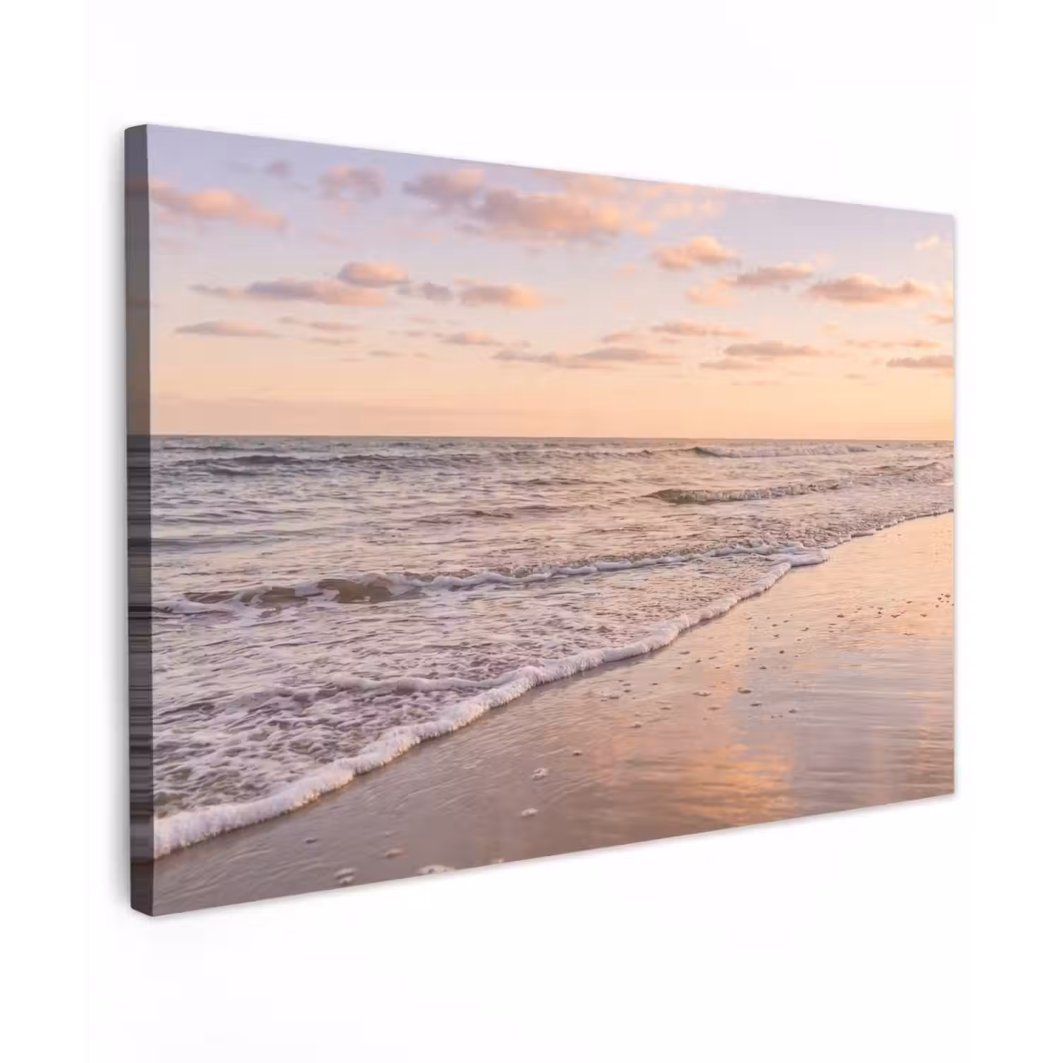 Strand - Branding - Wolken Tuinposter op houten frame 2 cm dik klein -3d