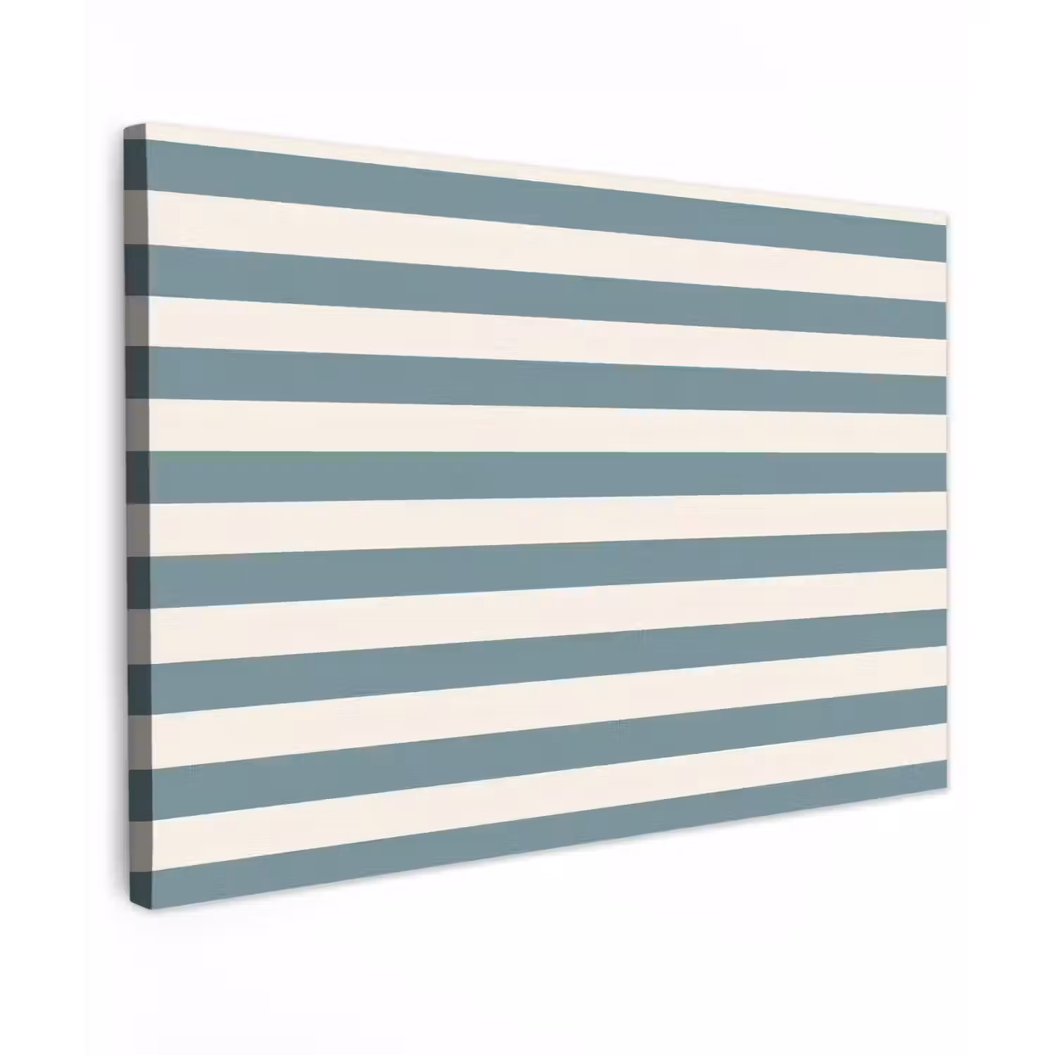 Strepen - Modern - Blauw Tuinposter op houten frame 2 cm dik klein 845 -3d
